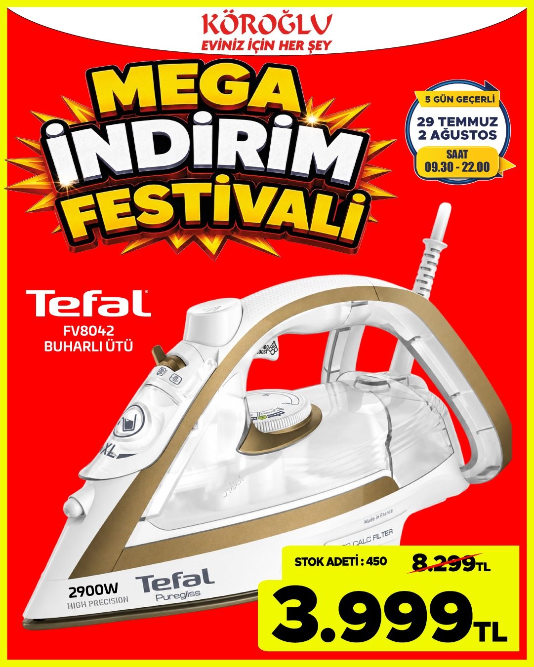 Tefal Buharlı Utu Main image