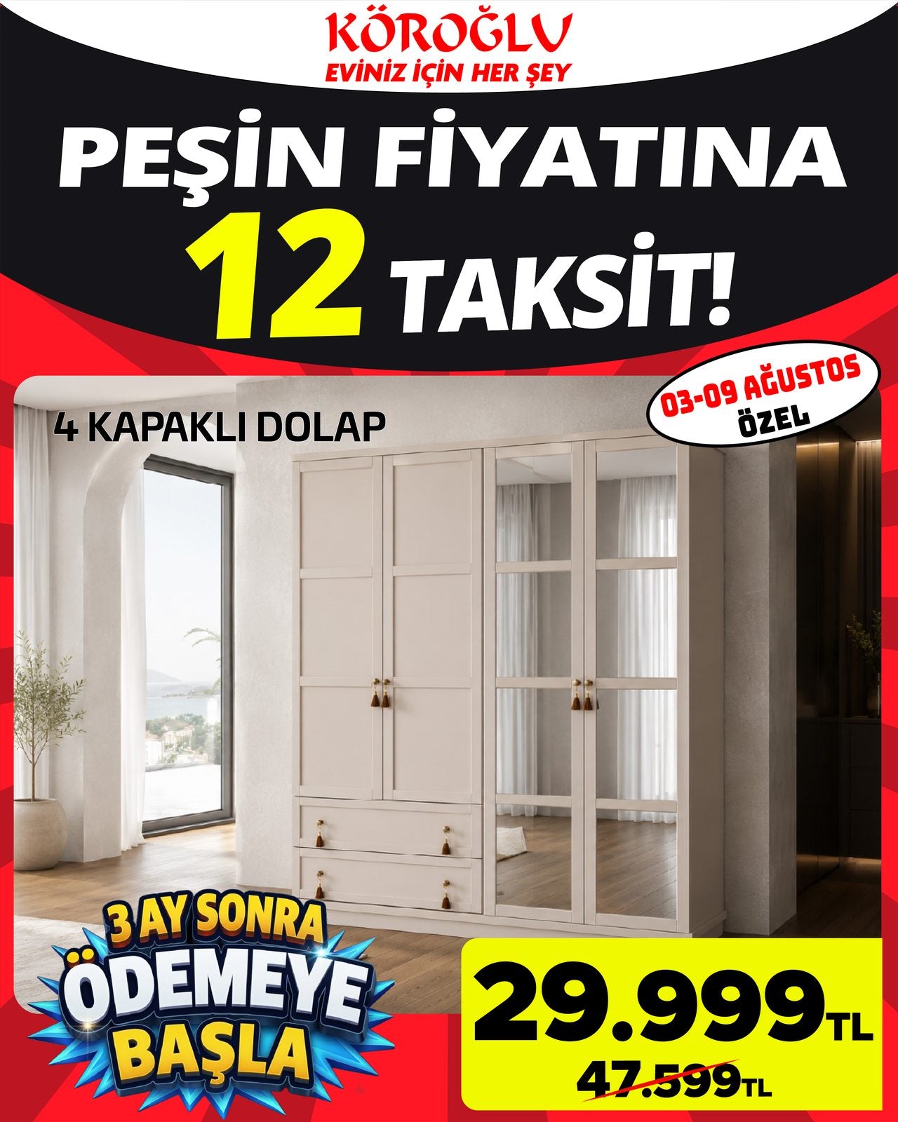 4 Kapaklı Dolap Main image