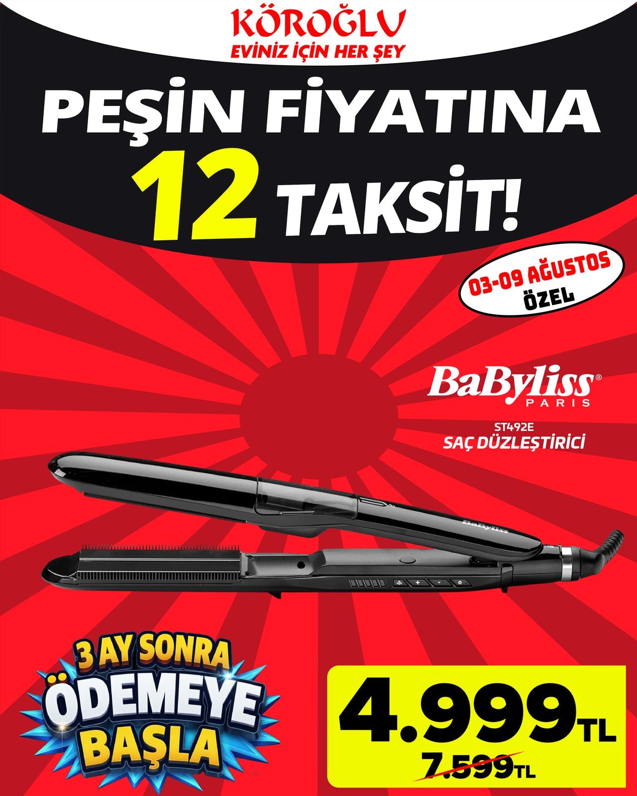 Babyliss Saç Düzleştirici
