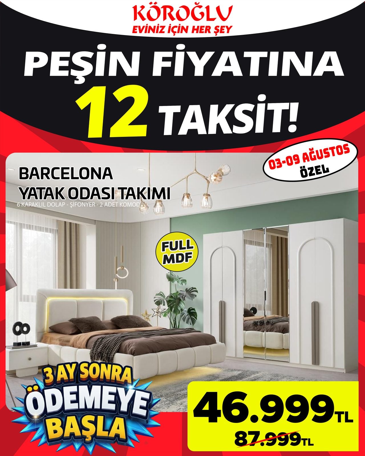 Barcelona Yatak Odası Takımı