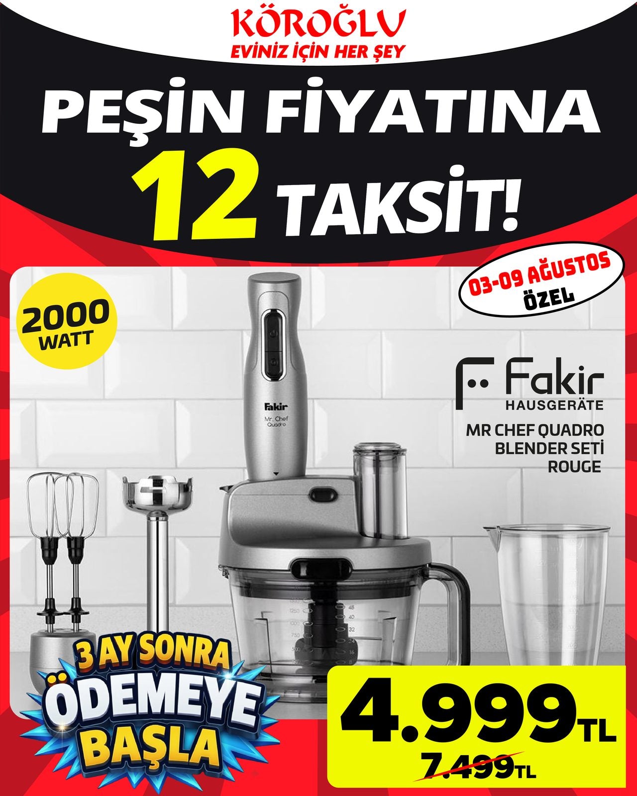 Fakir Mr Chef Quadro Blender Set