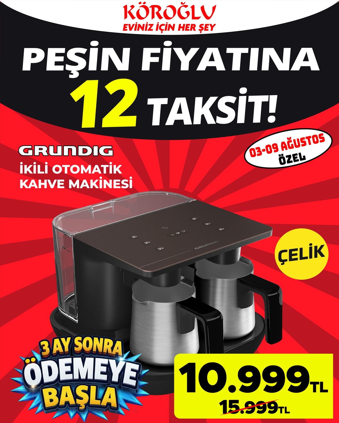 Grundig İkili Otomatik Kahve Makinesi Main image