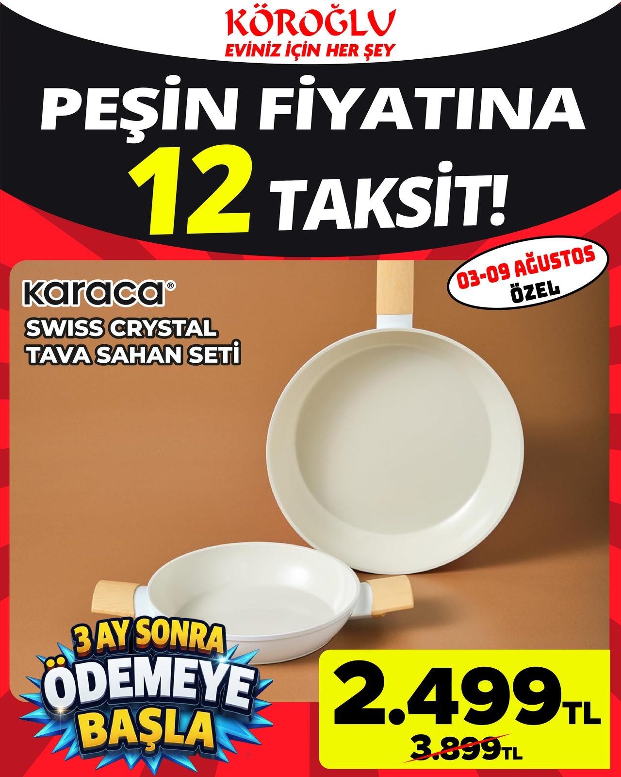 Karaca Swiss Crystal Tava Sahan Seti