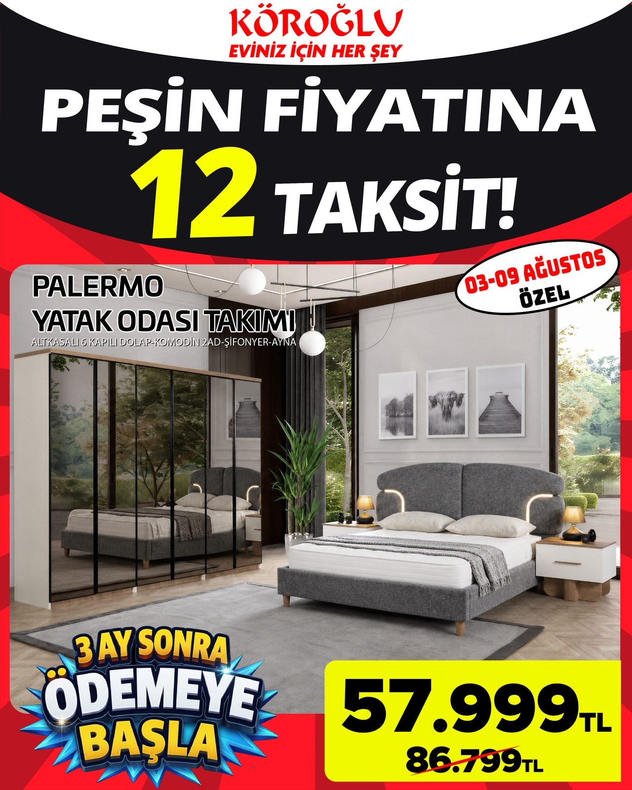 Palermo Yatak Odası Takımı