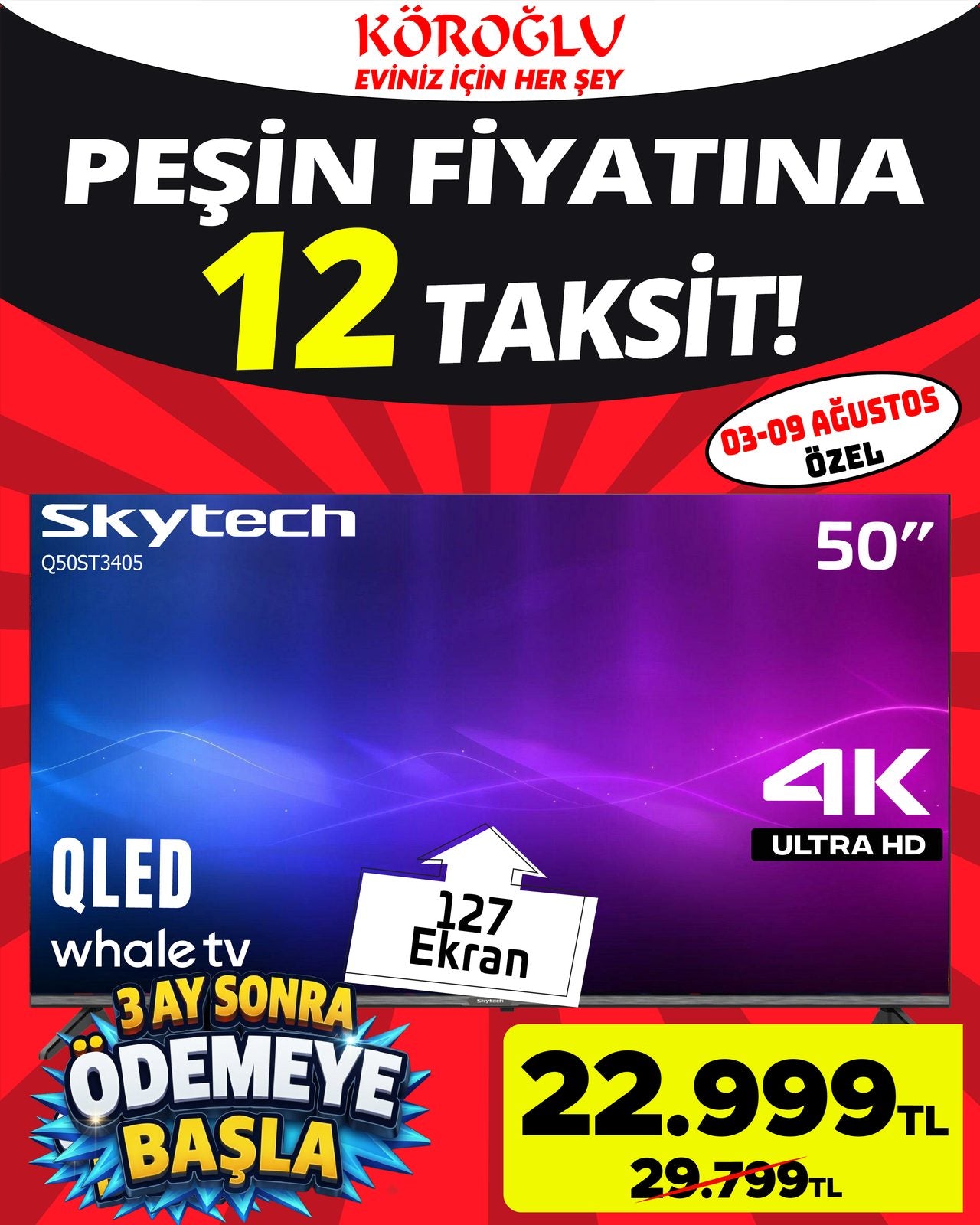 Skytech 50 İnç QLED TV Main image