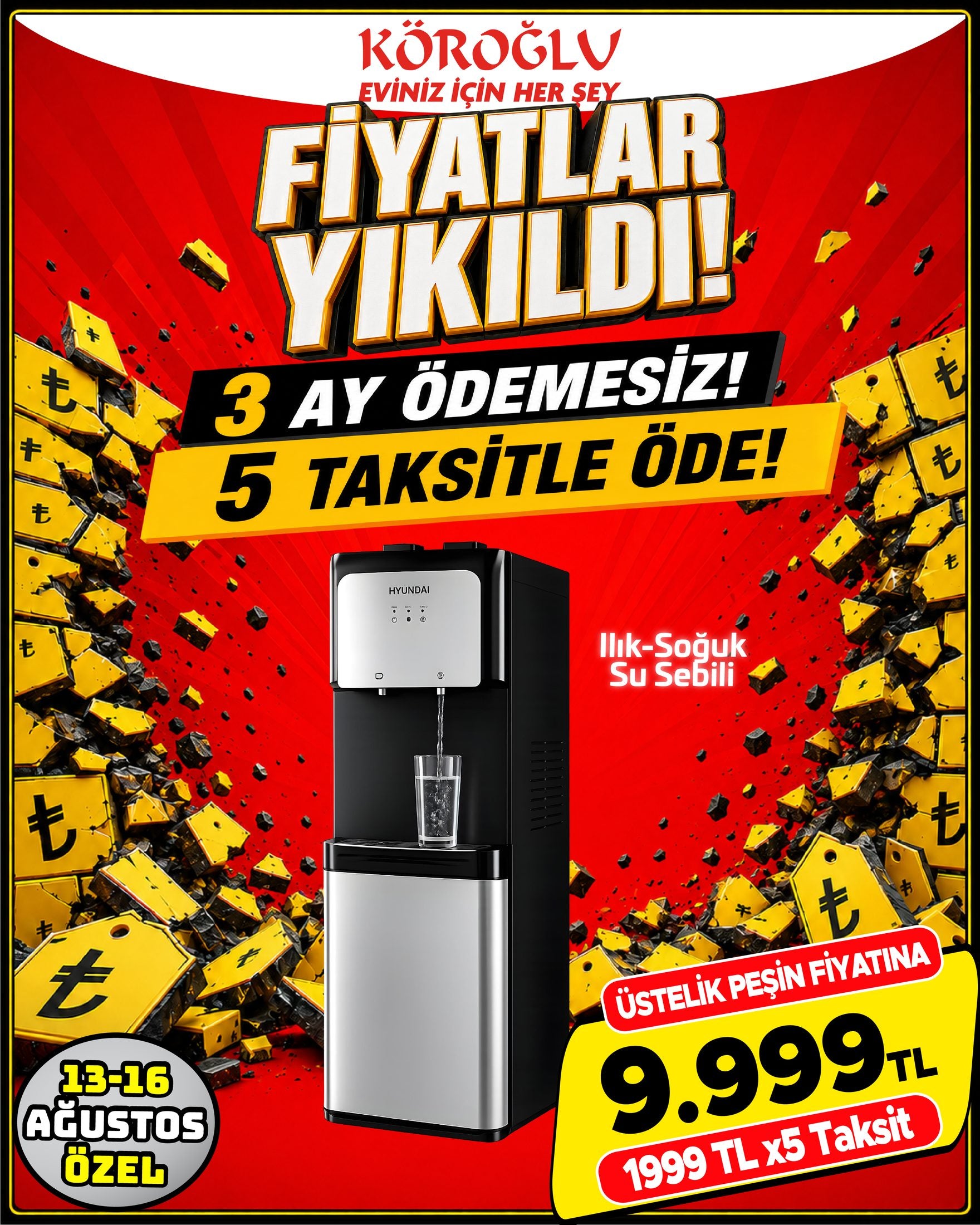 3 Kapaklı Dolap 195x105x42