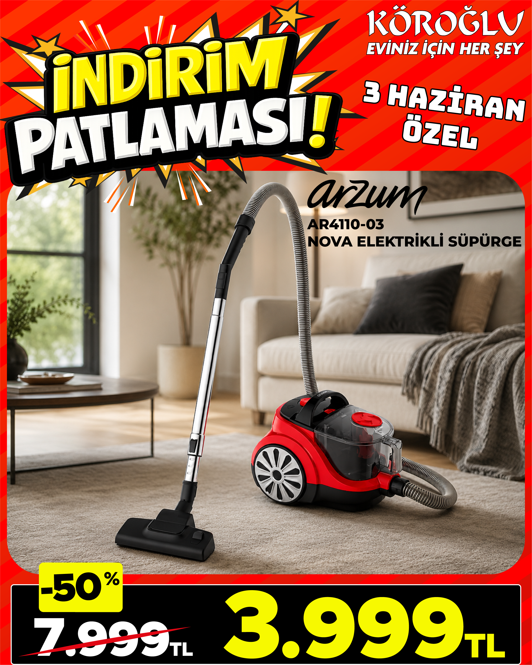 Arzum Elektrikli Süpürge Main image
