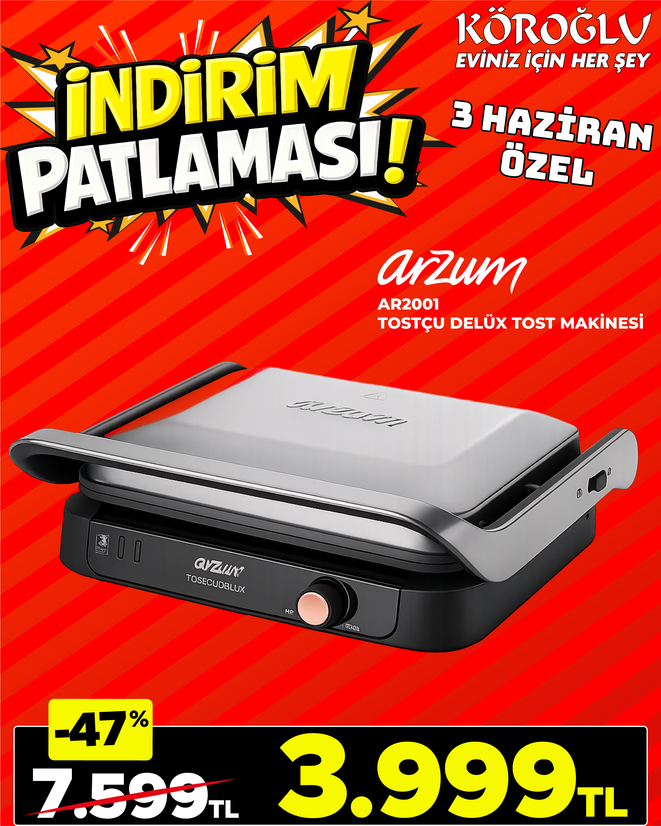Arzum Tost Makinesi Main image
