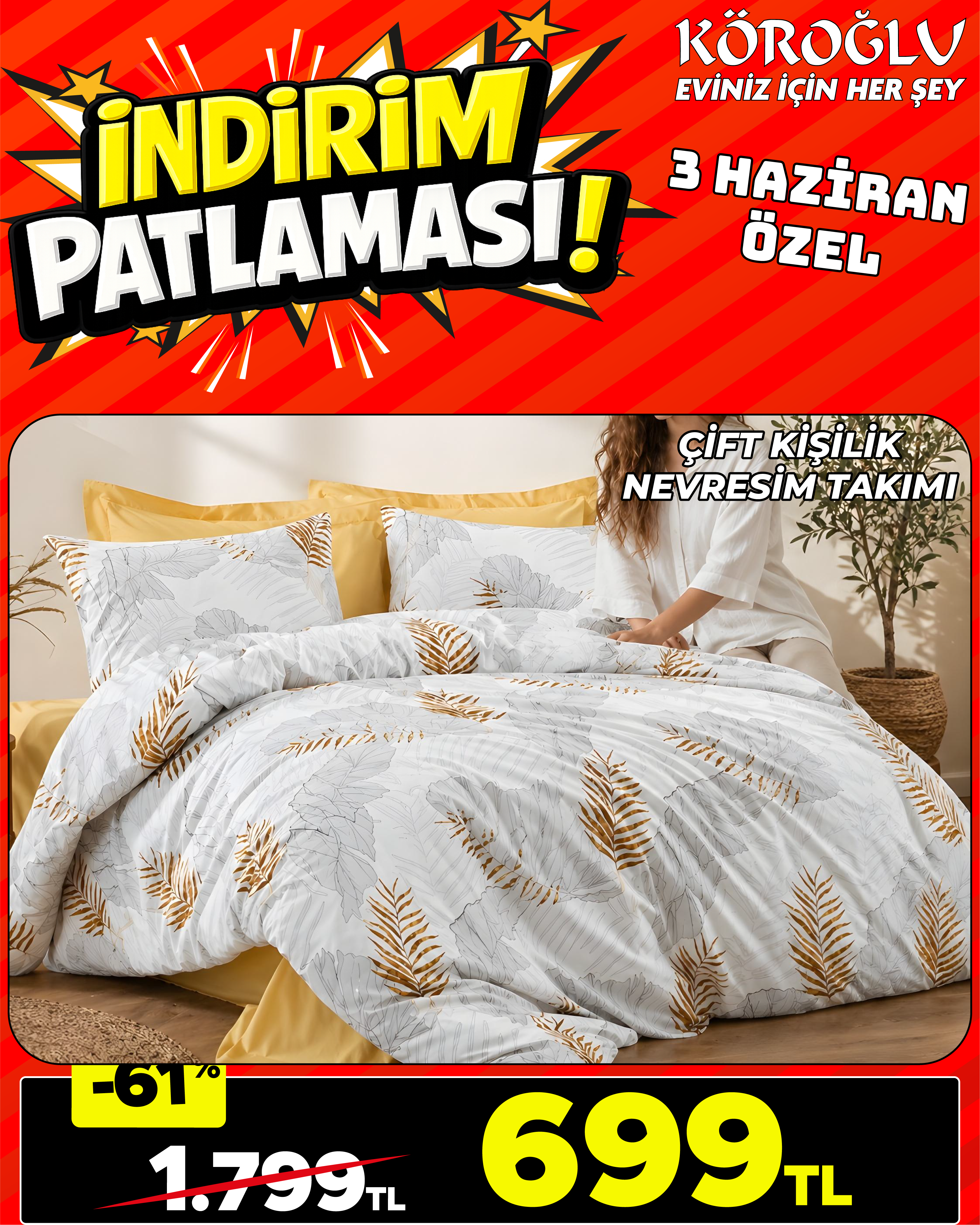Çift Kişilik Nevresim Takımı