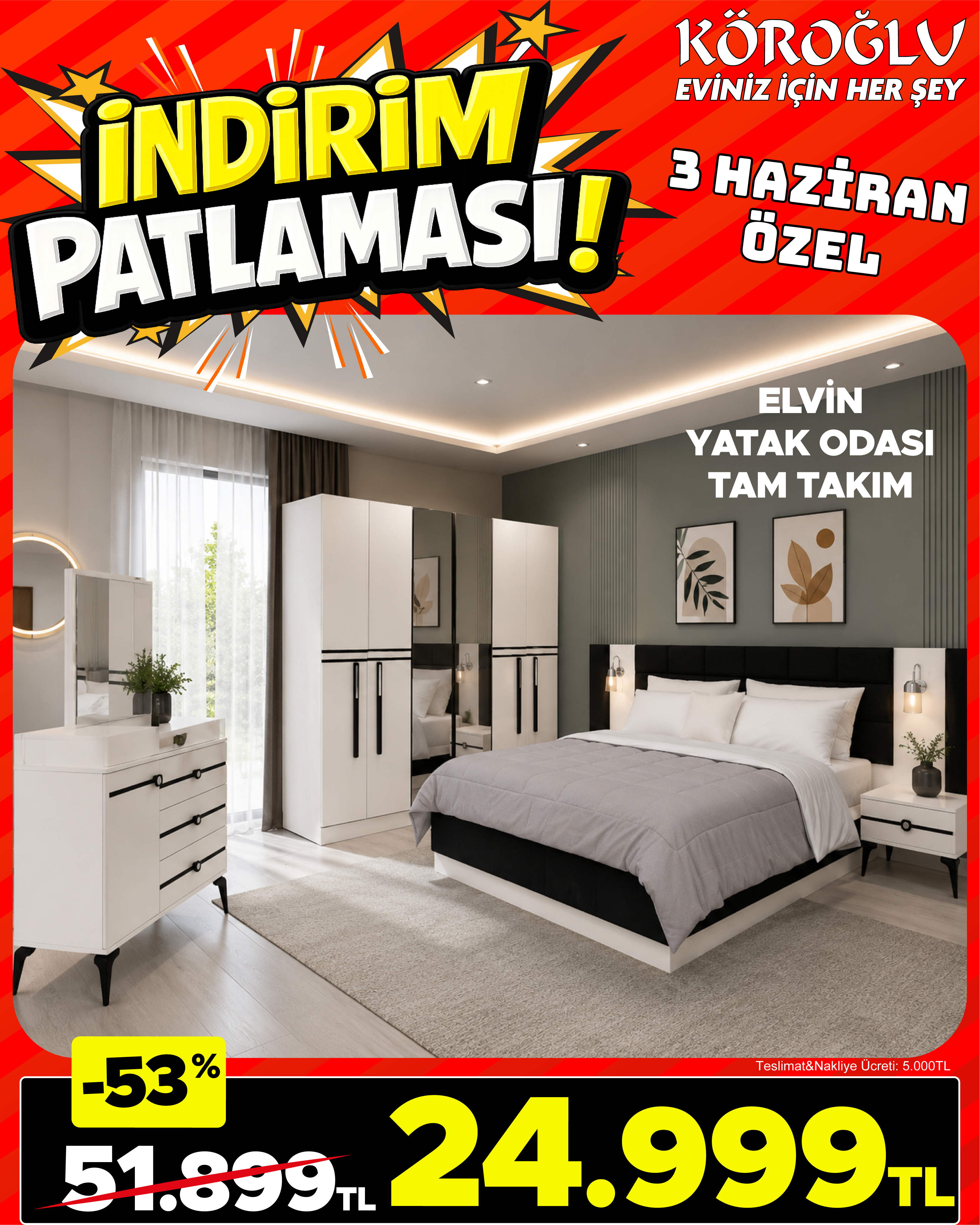 Elvin Yatak Odası Tam Takım Main image