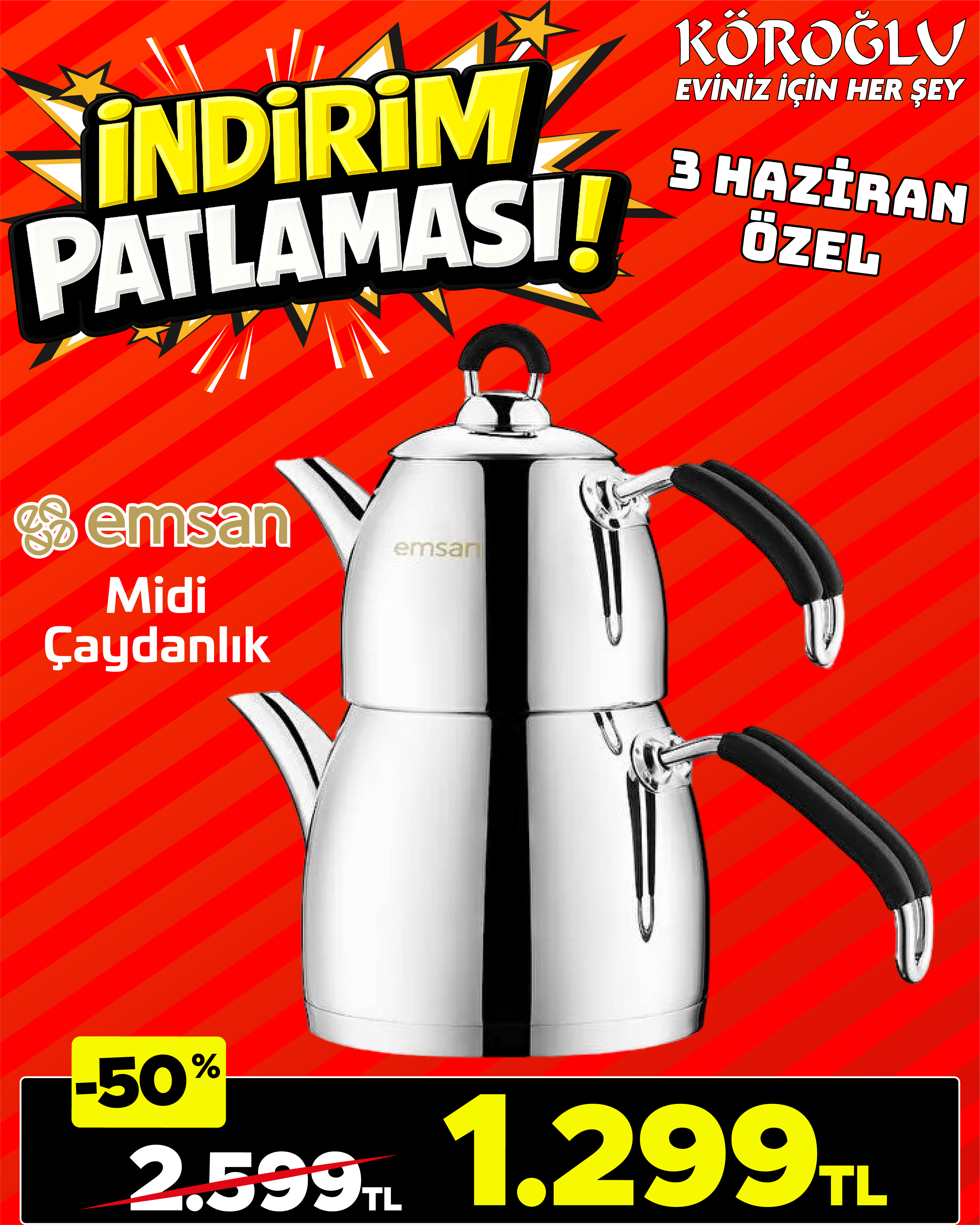 Emsan Midi Çaydanlık