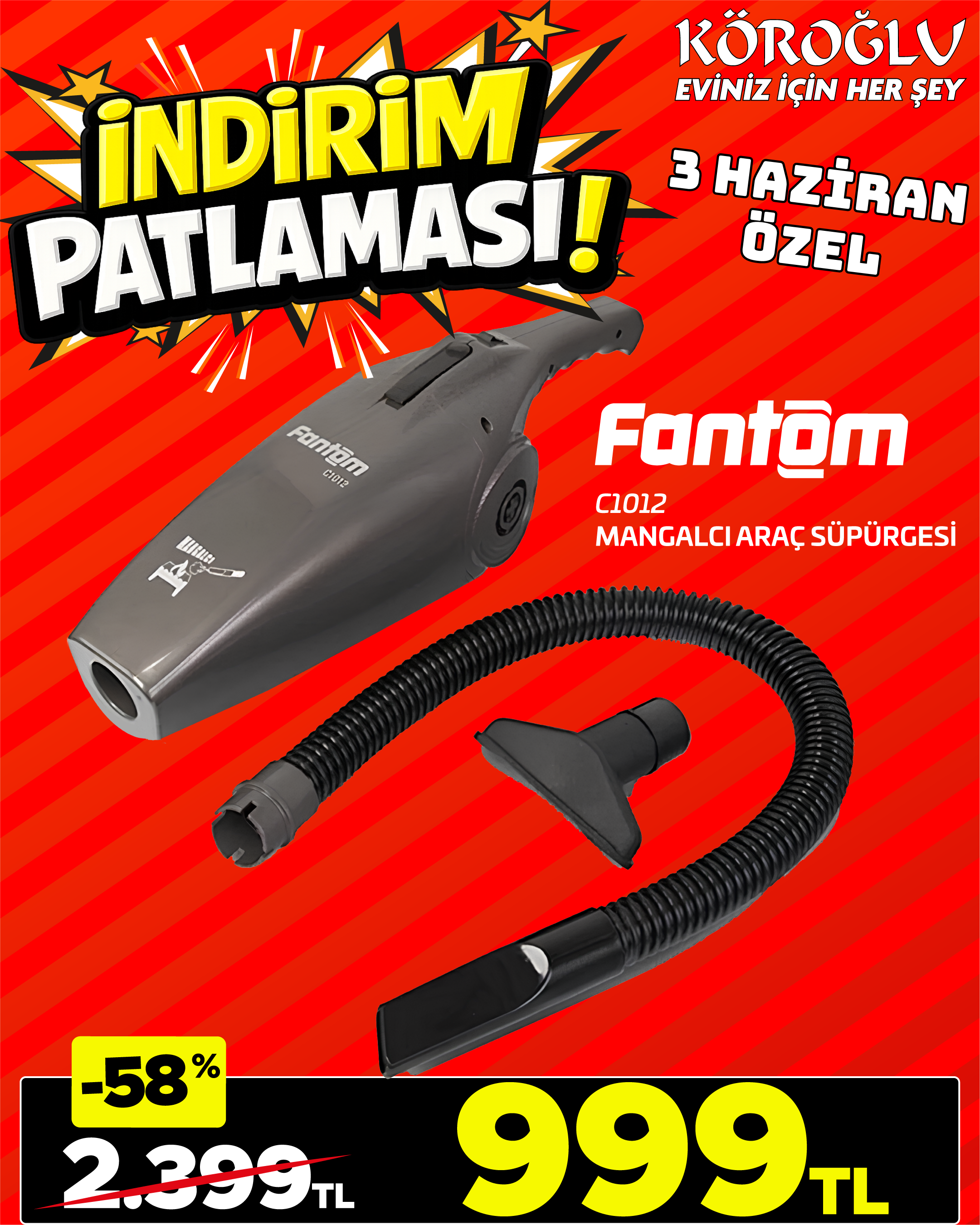 Fantom Araç Süpürgesi Main image