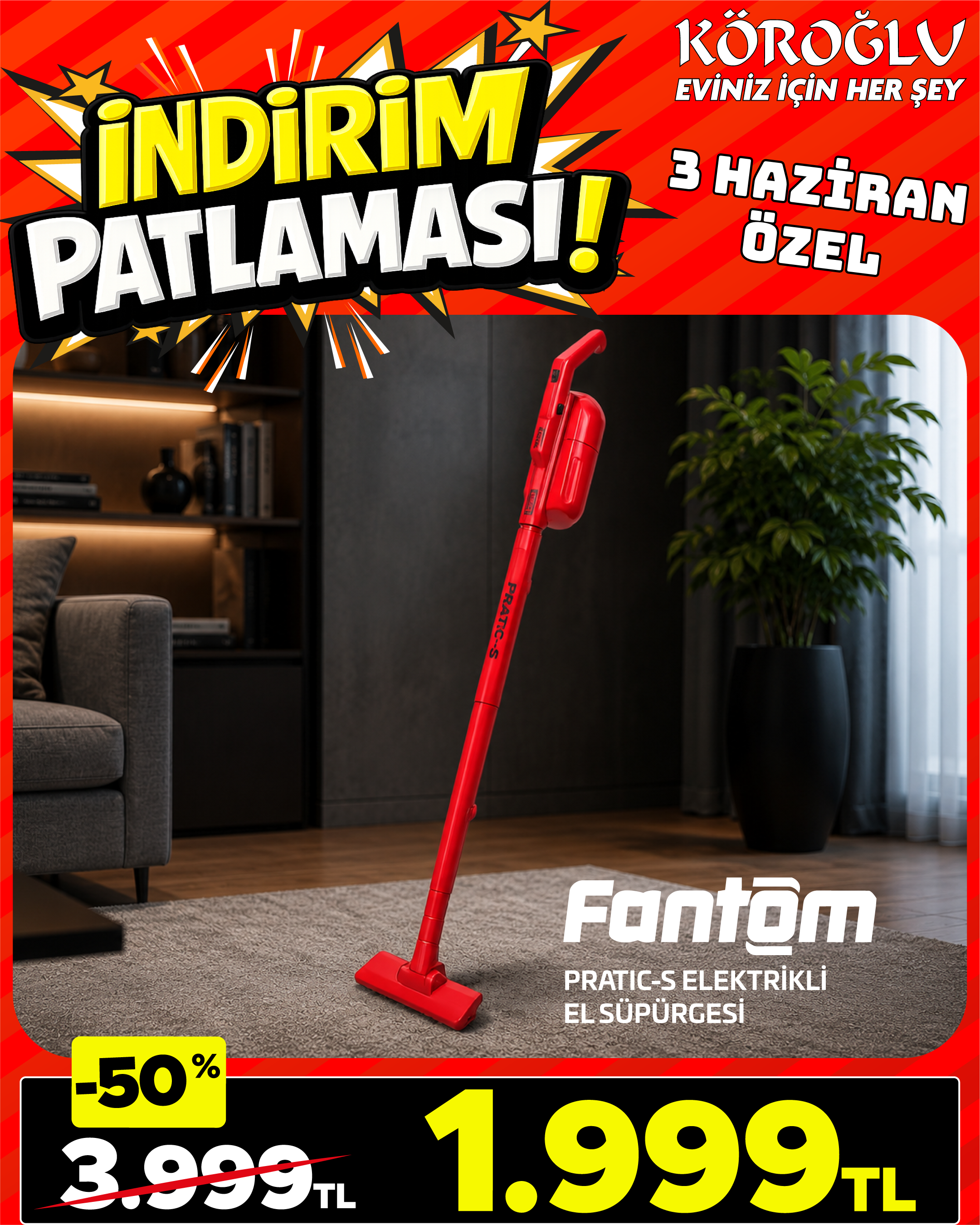 Fantom Elektrikli El Süpürgesi Main image