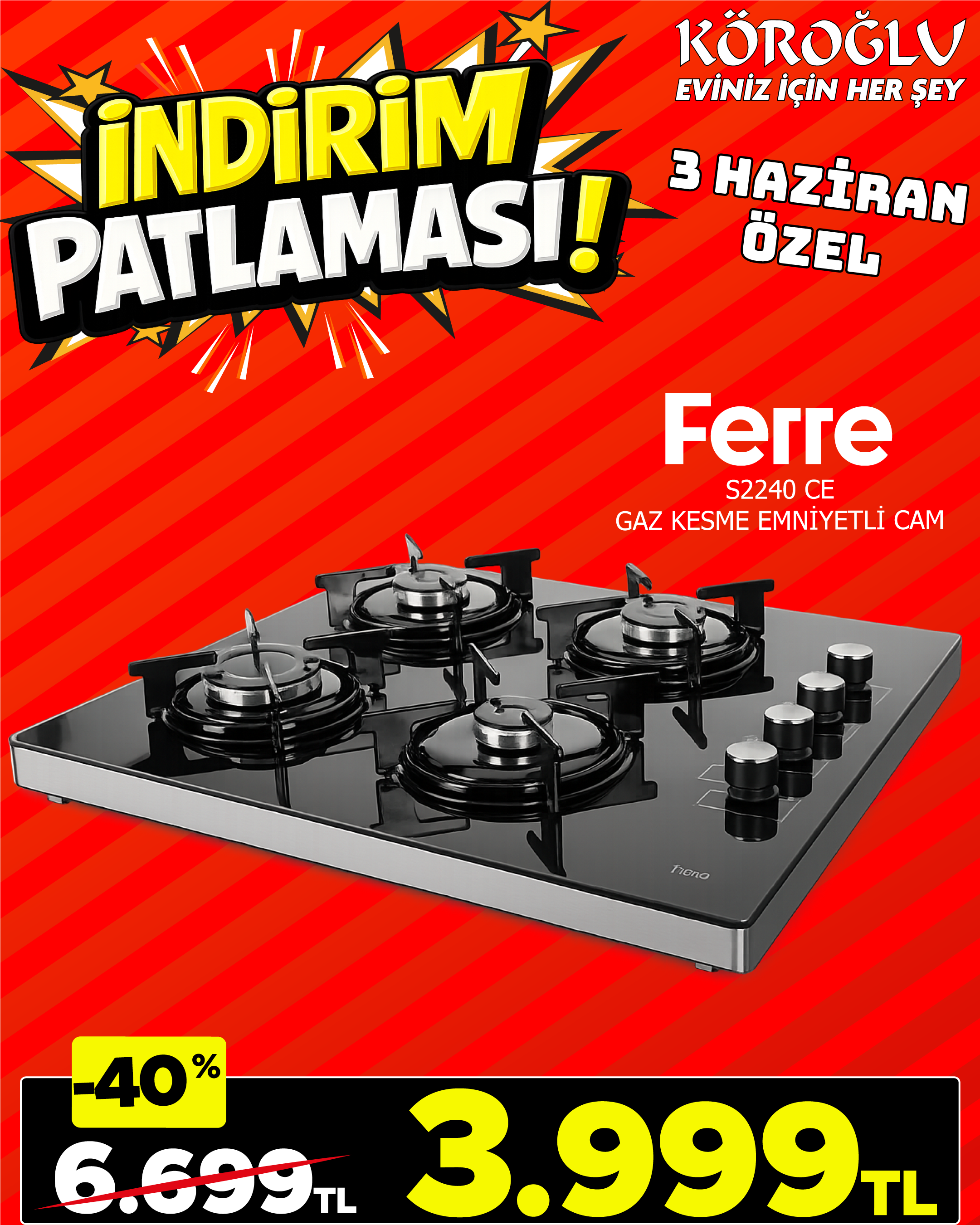 Ferre Cam Ocak