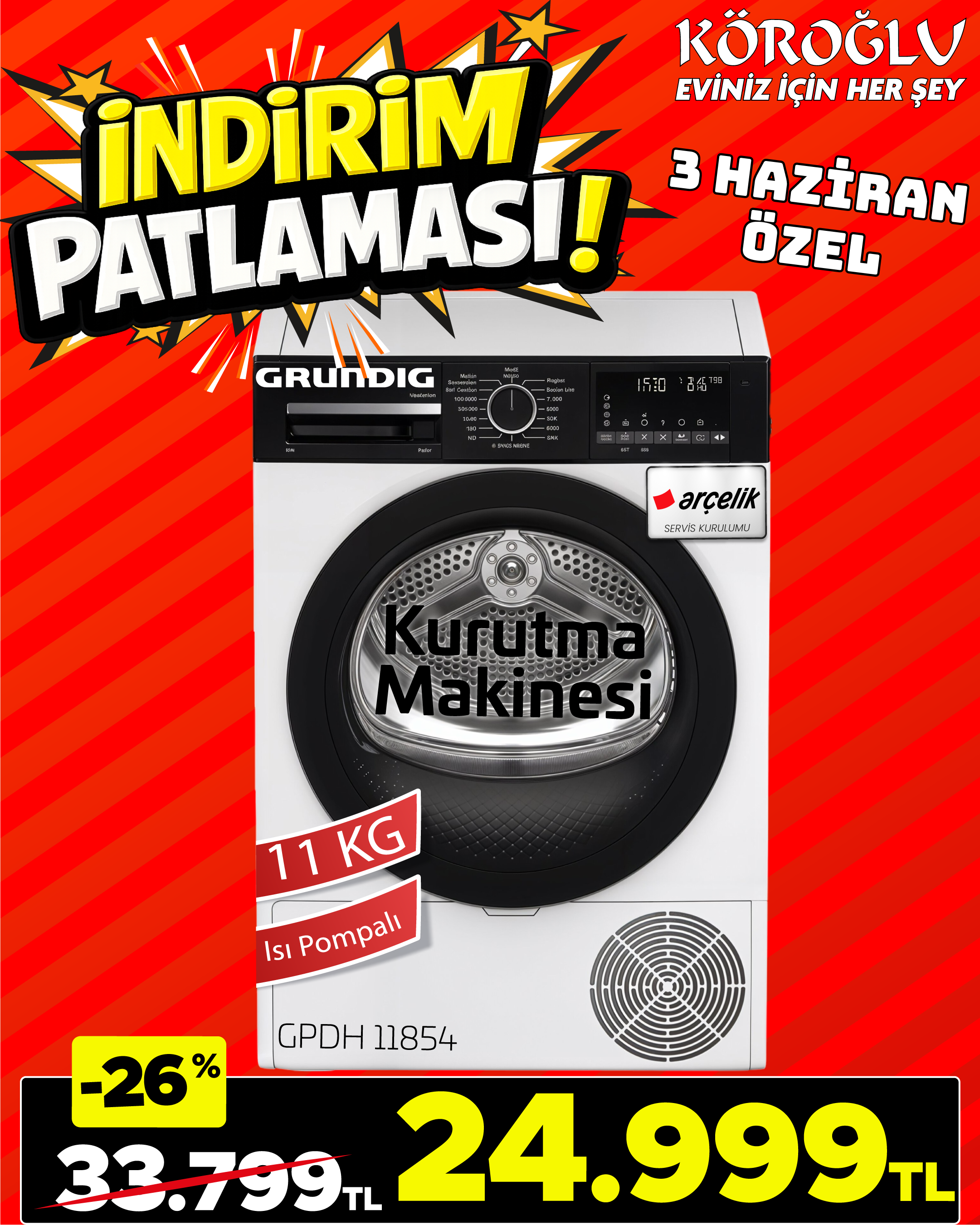 Grundig Kurutma Makinesi