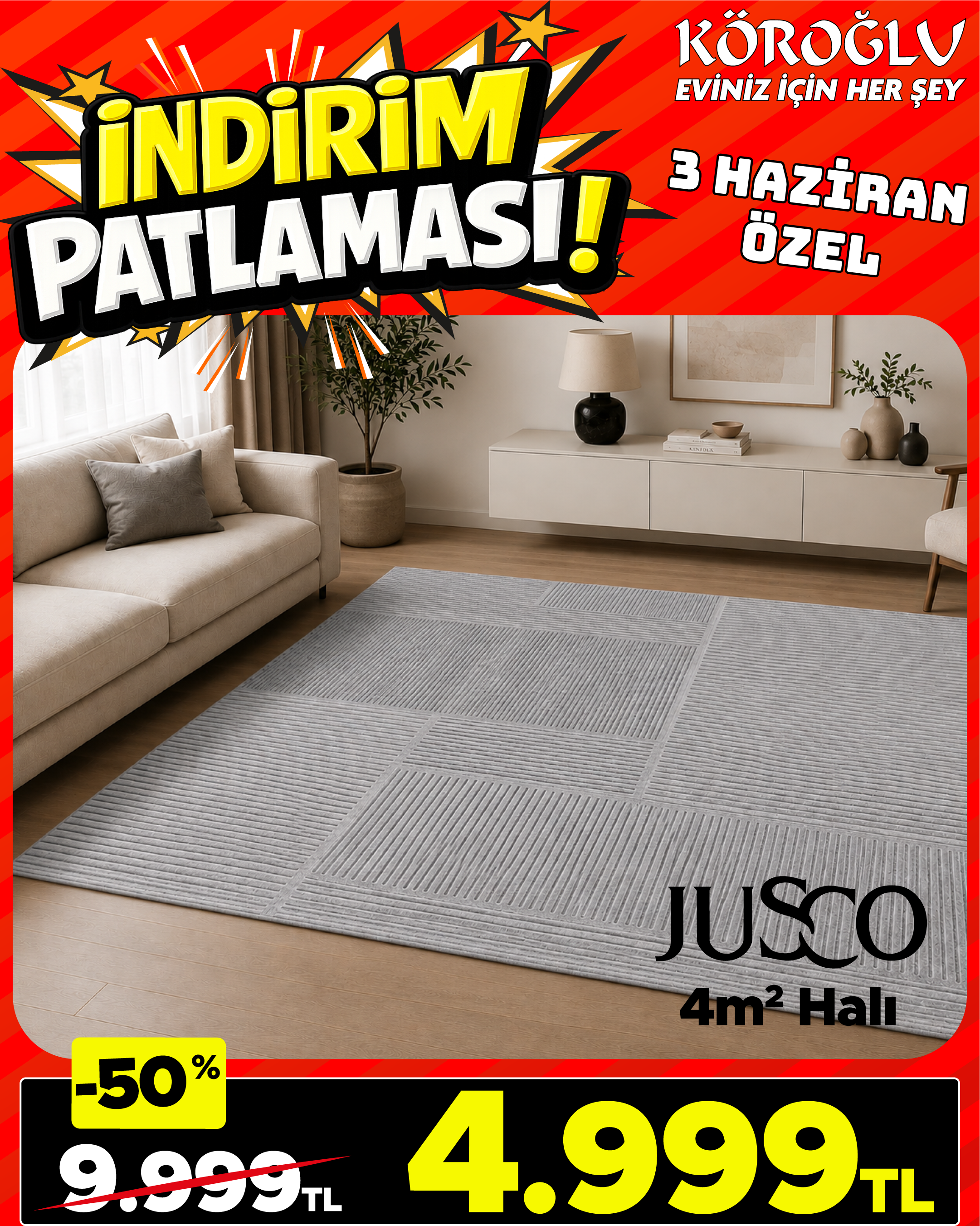 Juso 4m² Halı