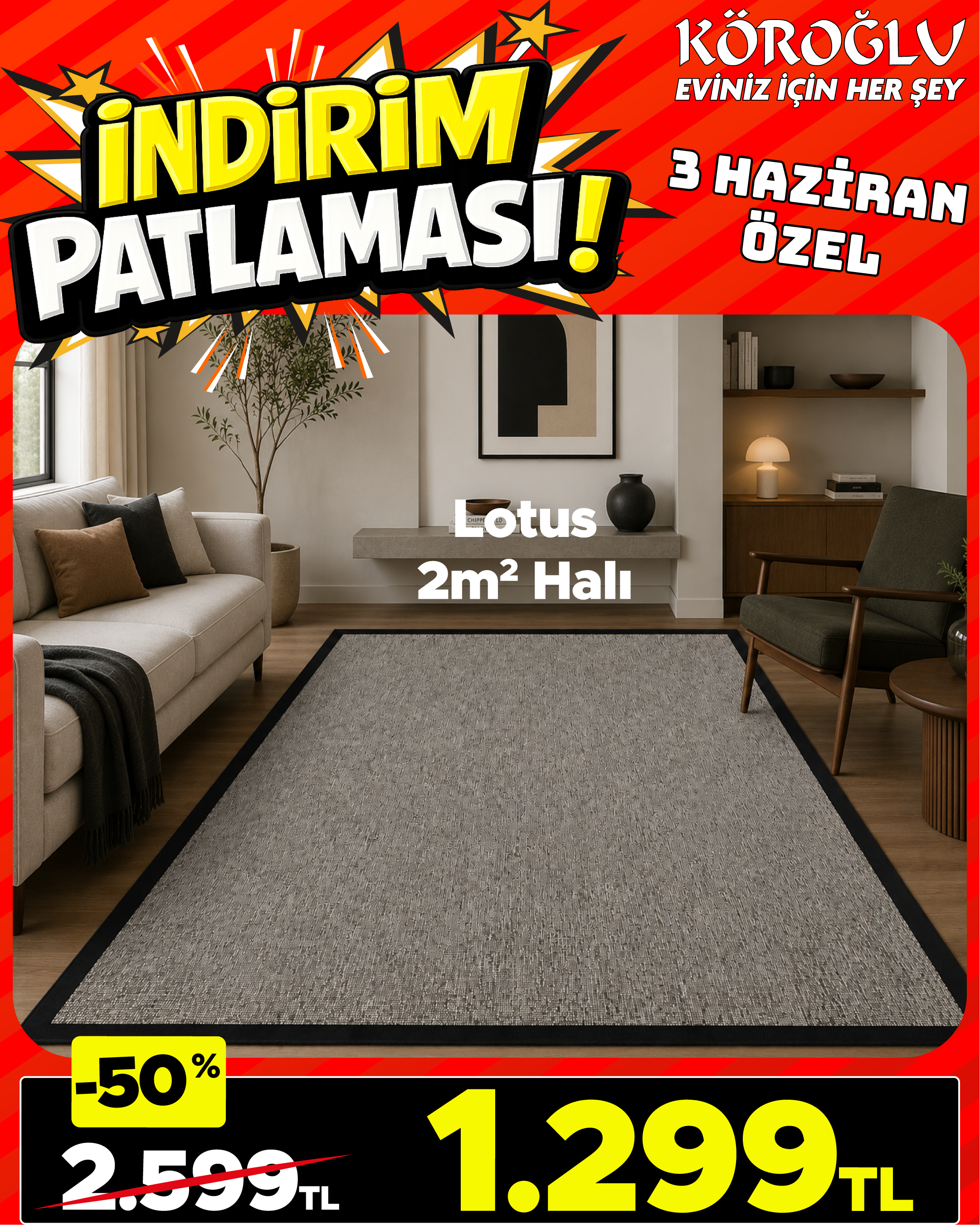 Lotus 2m² Halı Main image