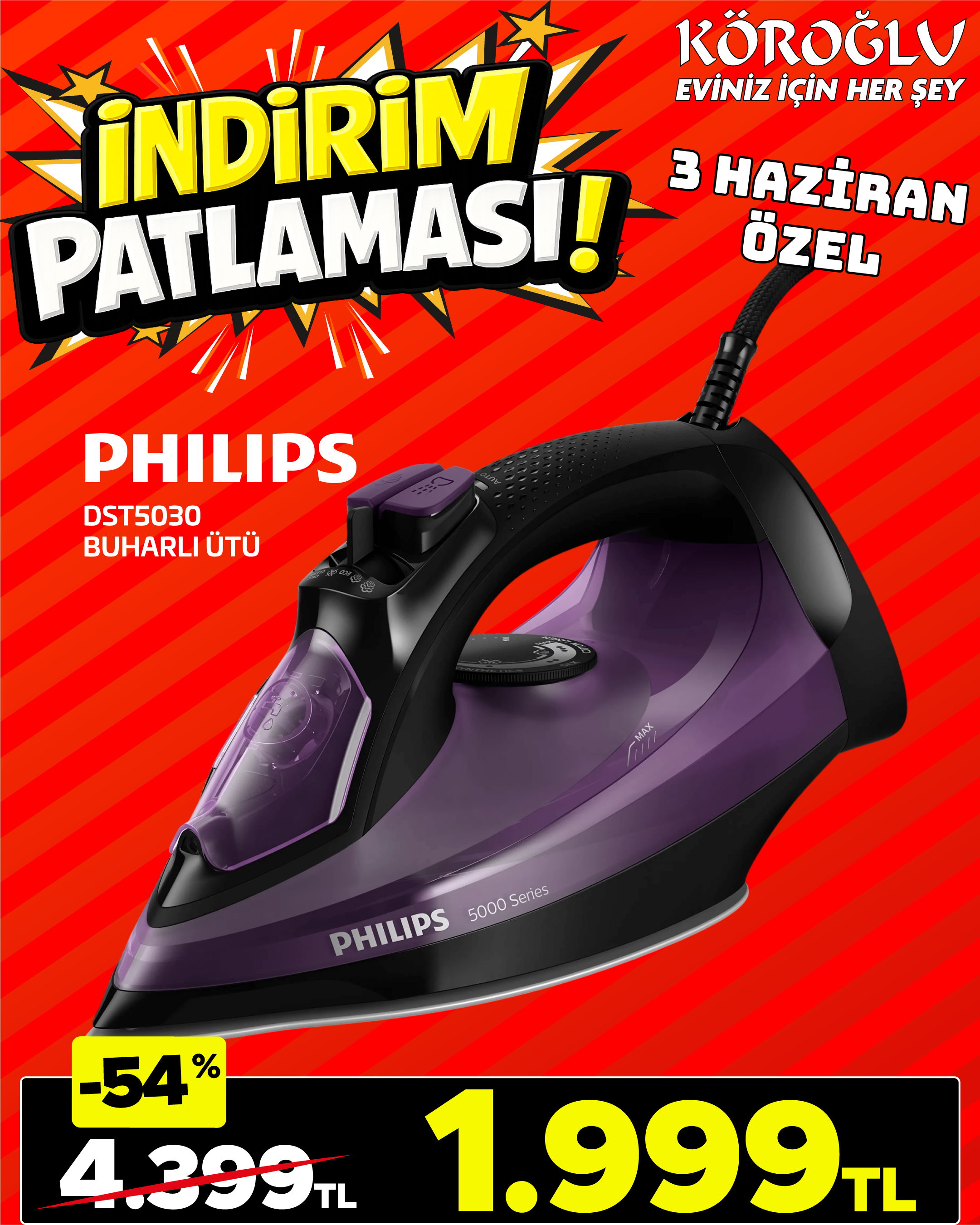 Philips Buharlı Ütü Main image