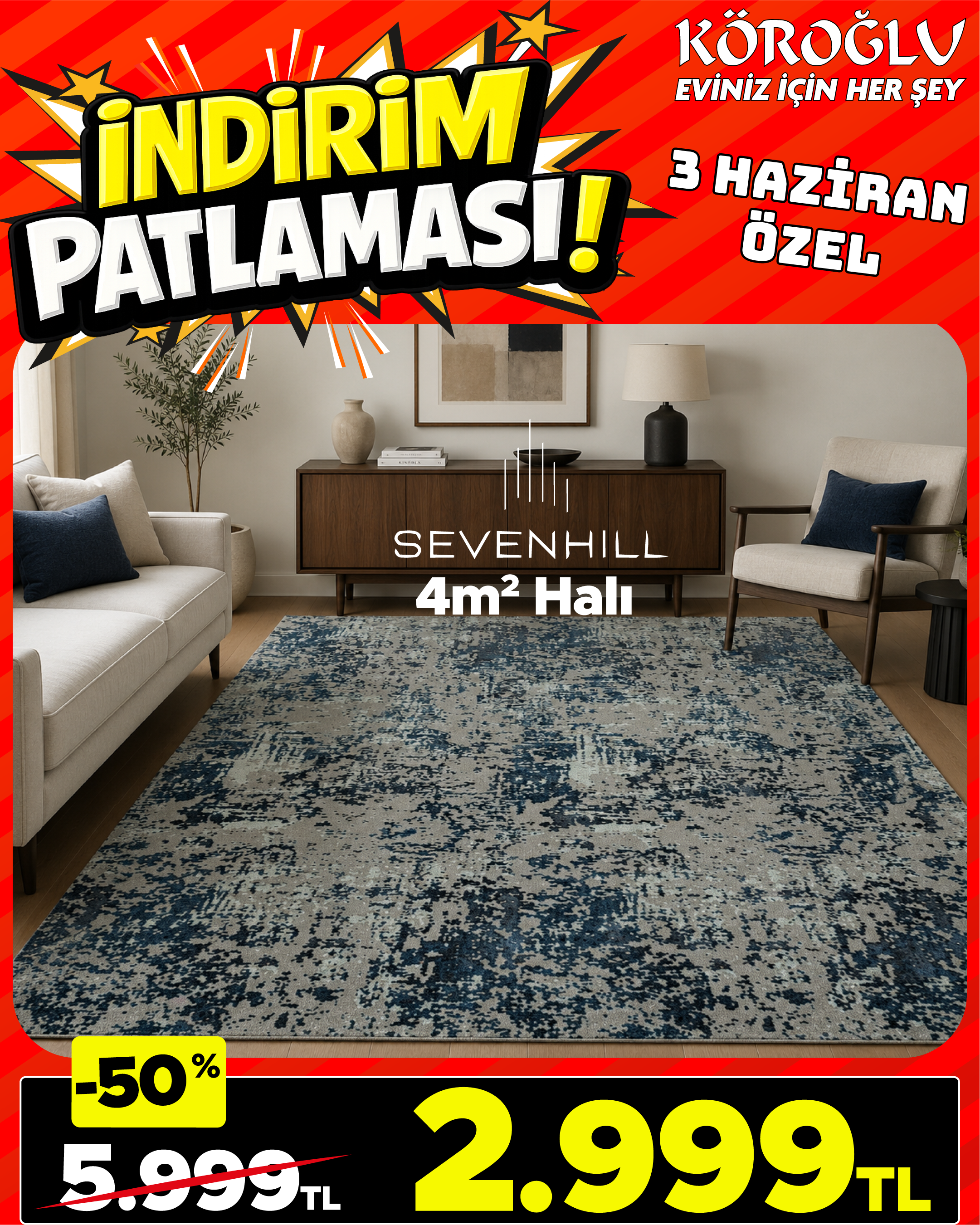 Sevenhill 4m² Halı Main image