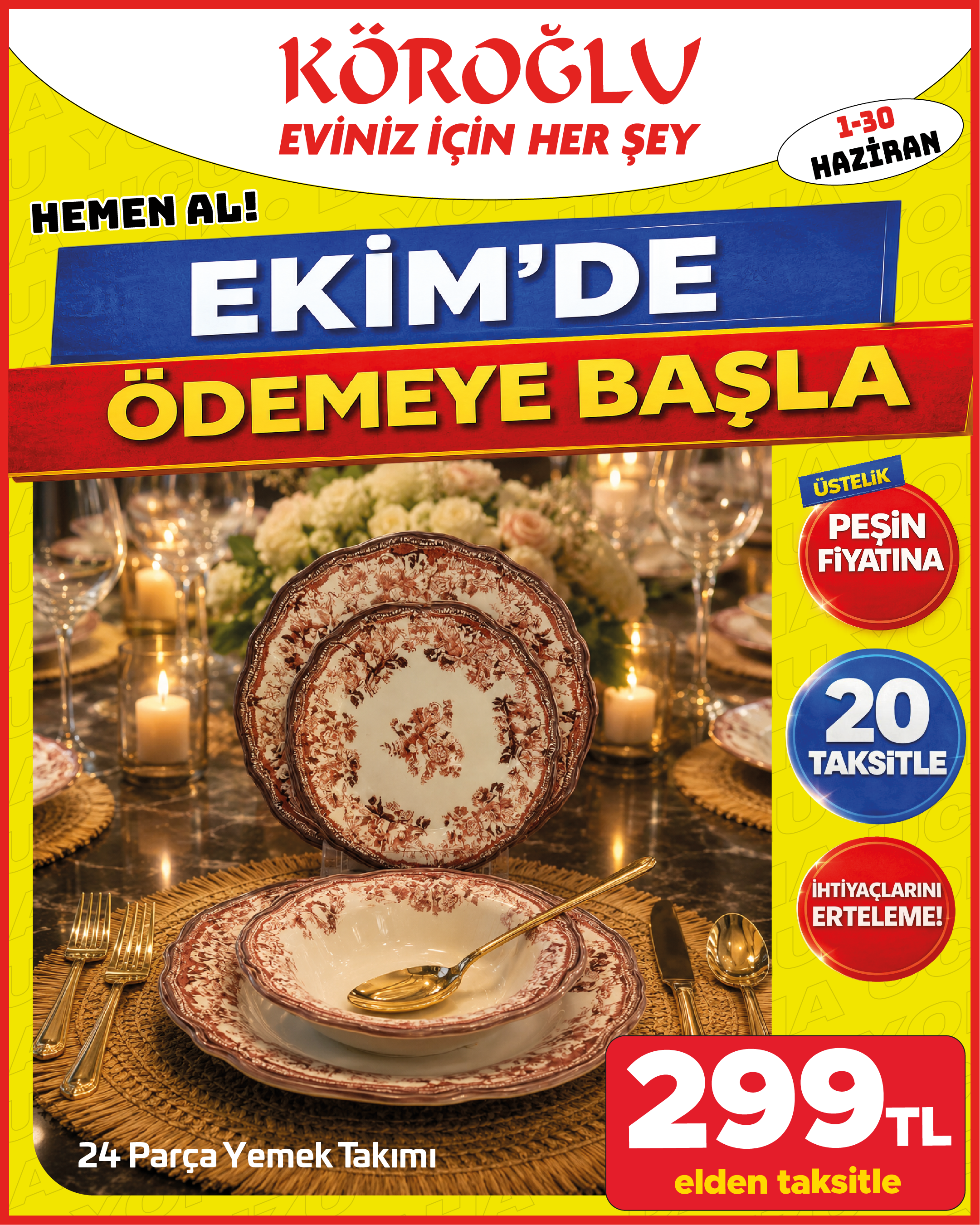 English Home Azul Çatal Kaşık Bıçak Takımı 18 Parça Main image