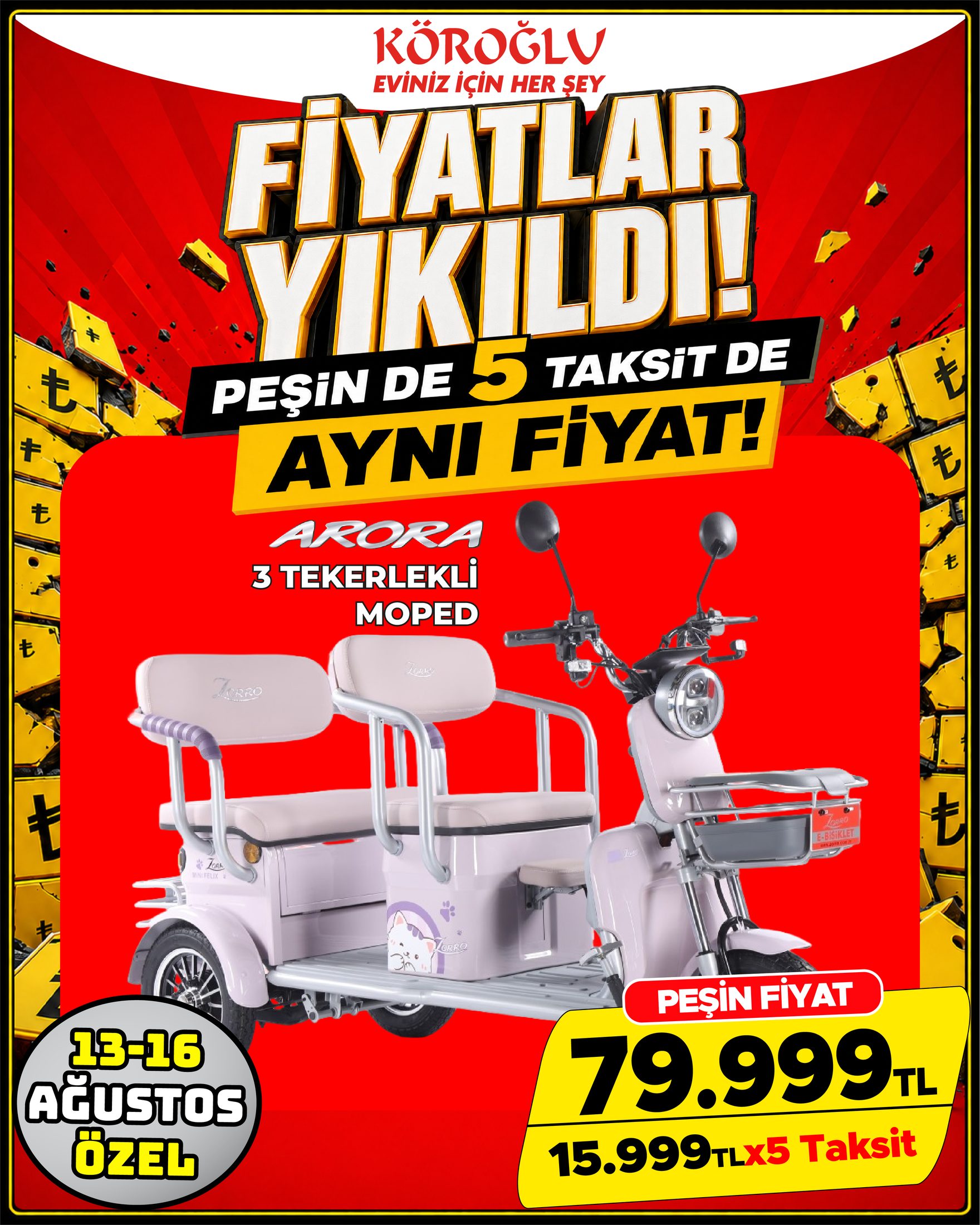 Arora 3 Tekerlekli Moped Main image
