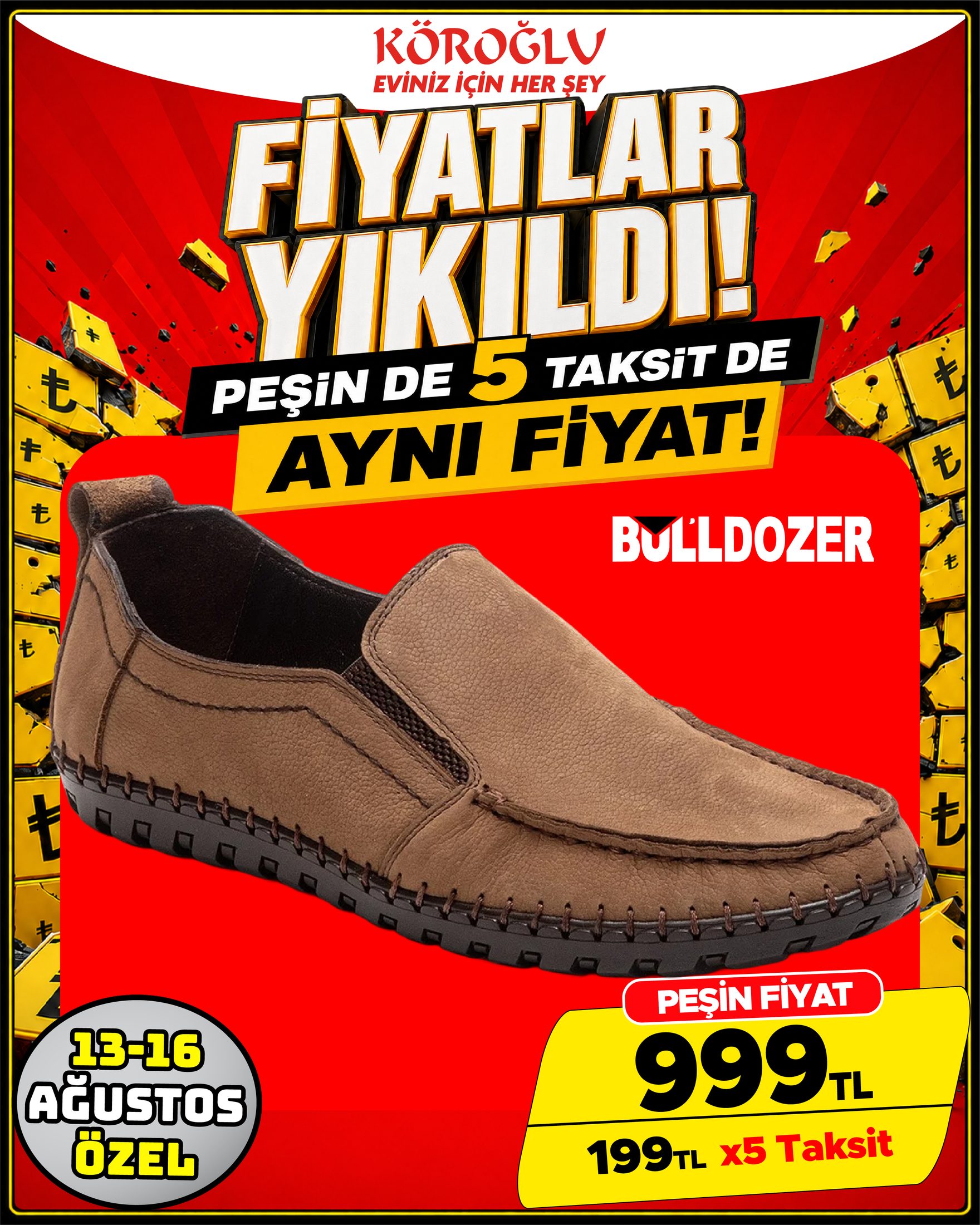 Bulldozer Kahverengi Günlük Ayakkabı