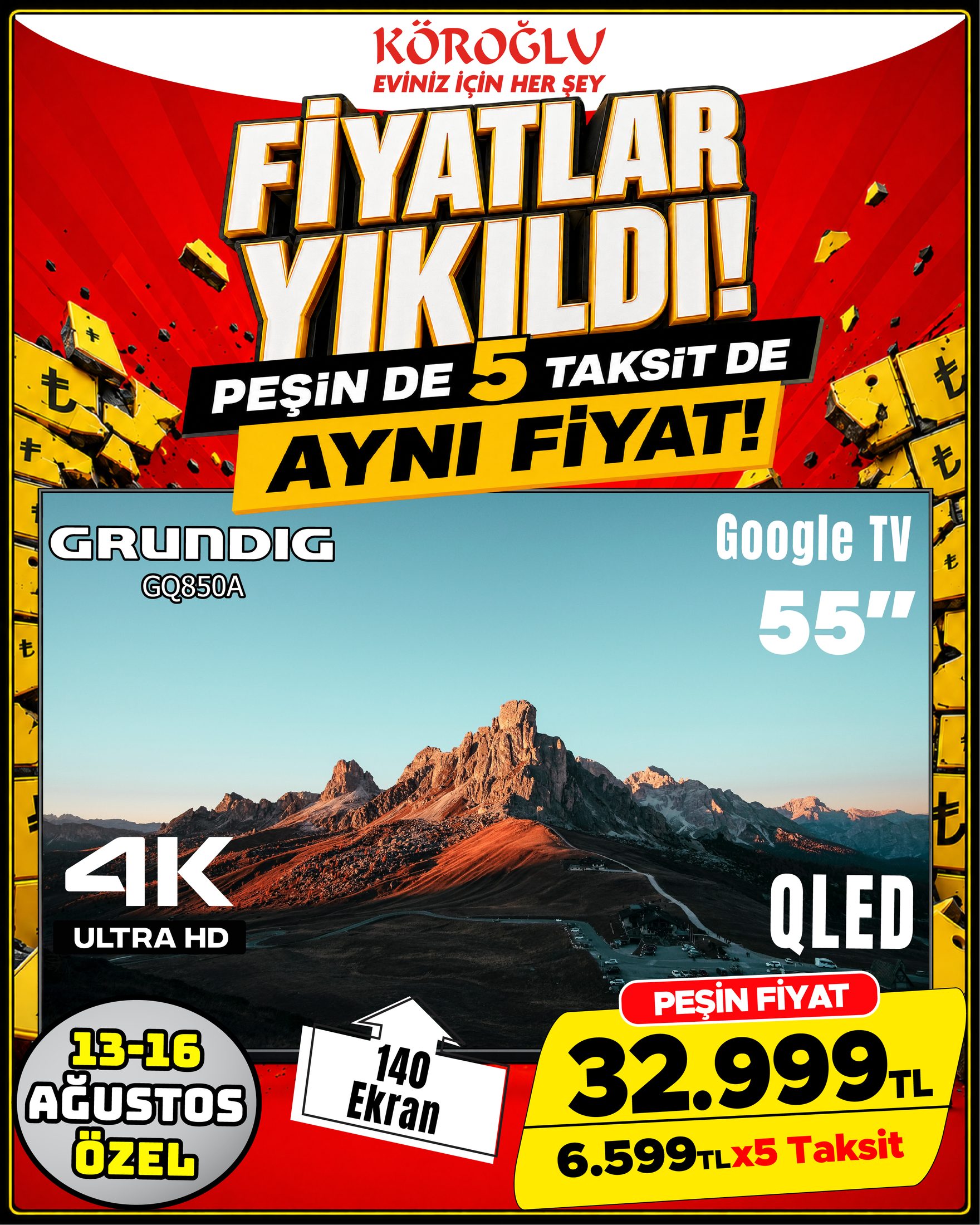 Grundig 55 İnç Google TV