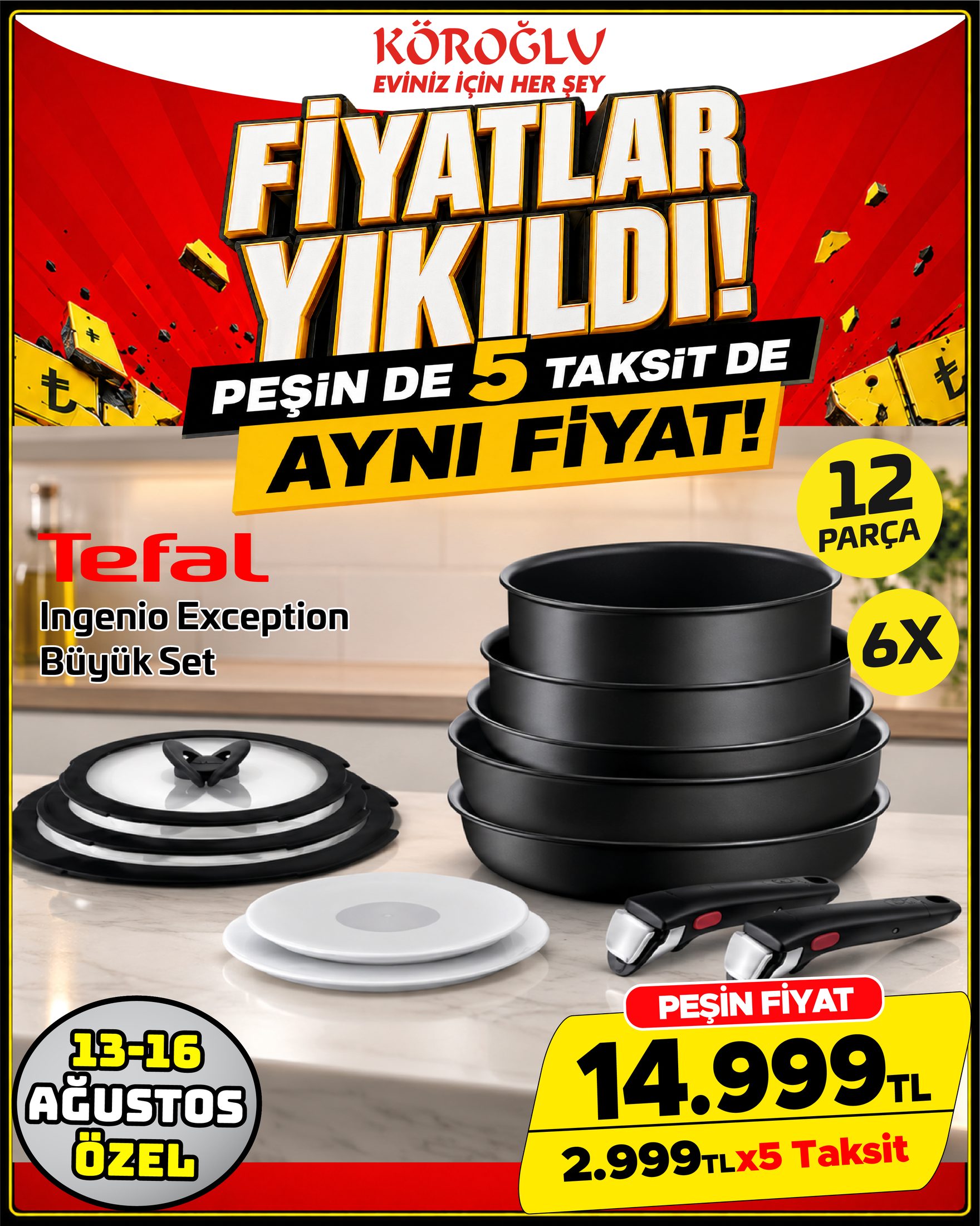 Tefal Ingenio Exception Büyük Set 12 Parça