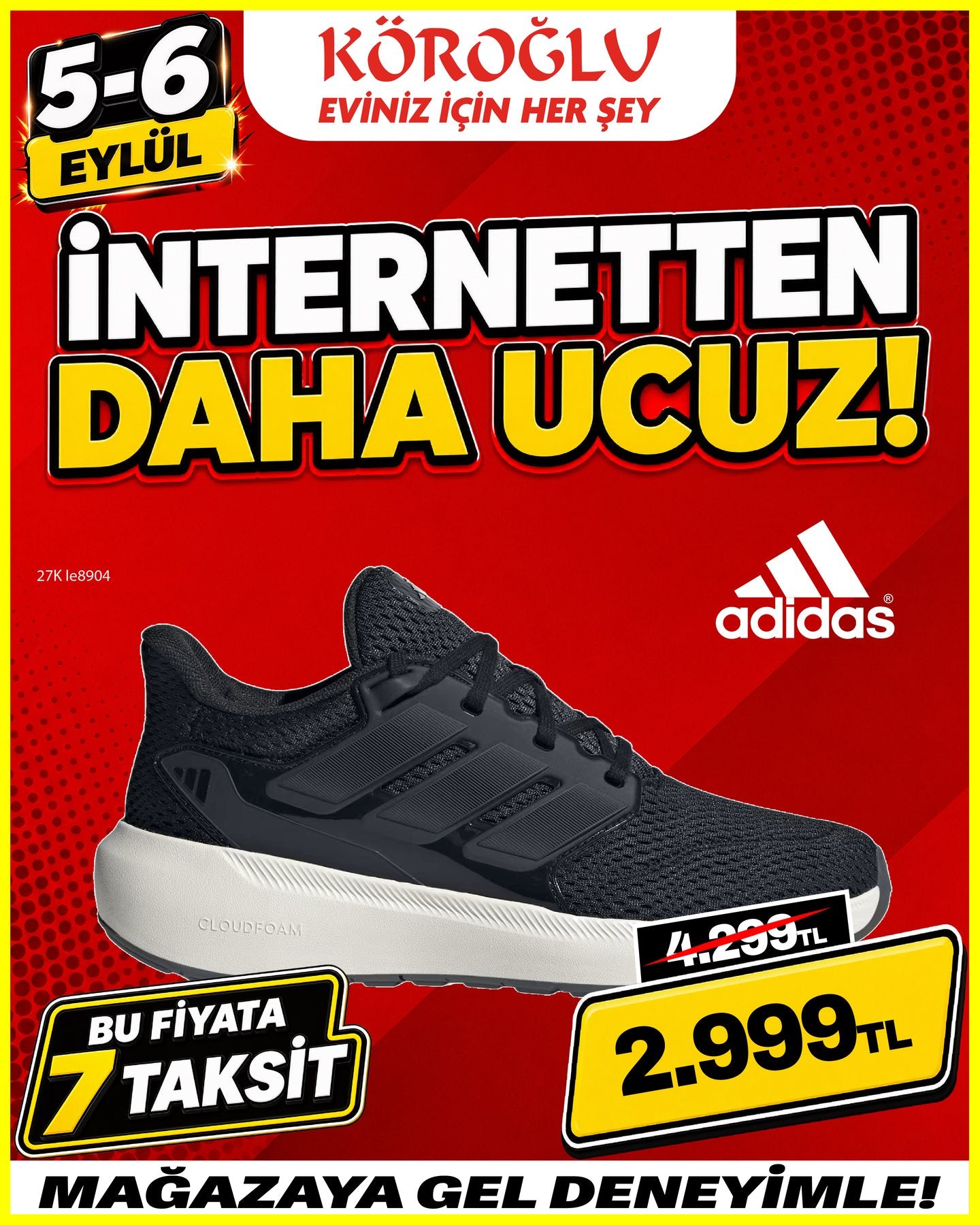 Adidas Siyah Spor Ayakkabı