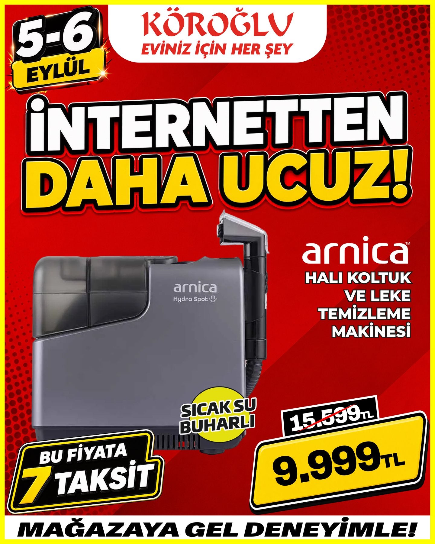 Arnica Halı, Koltuk ve Leke Temizleme Makinesi