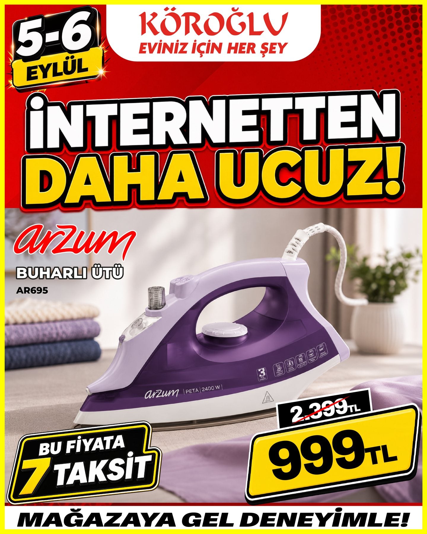 Arzum Buharlı Ütü Main image