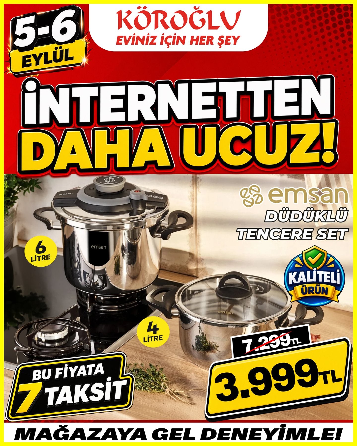 Emsan Düdüklü Tencere Seti