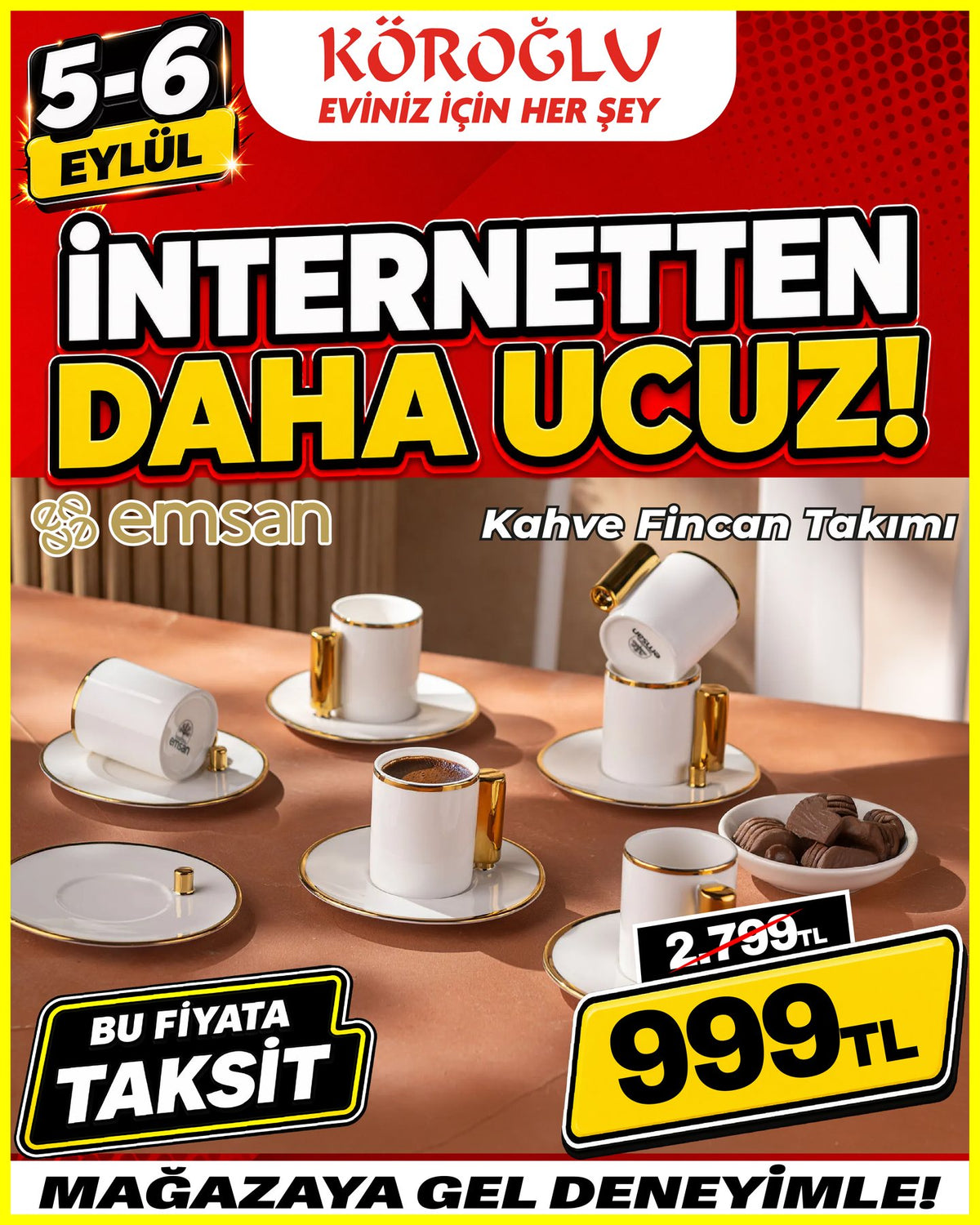 Emsan Kahve Fincan Takımı
