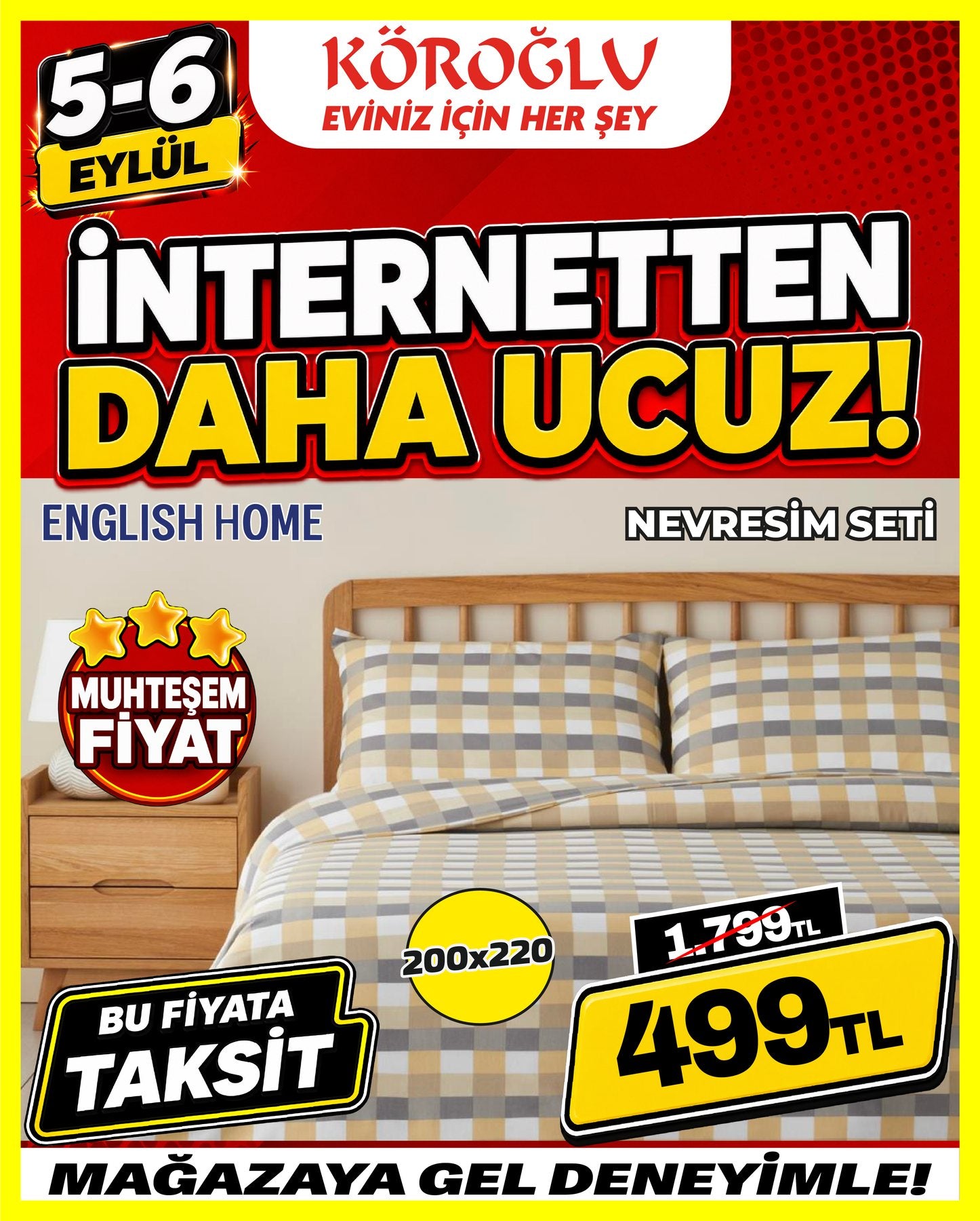 English Home Nevresim Seti 200x220
