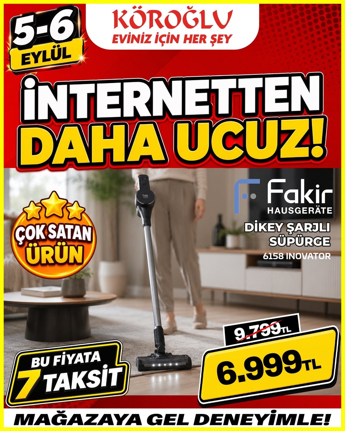 Fakir 6158 Dikey Şarjlı Süpürge Main image