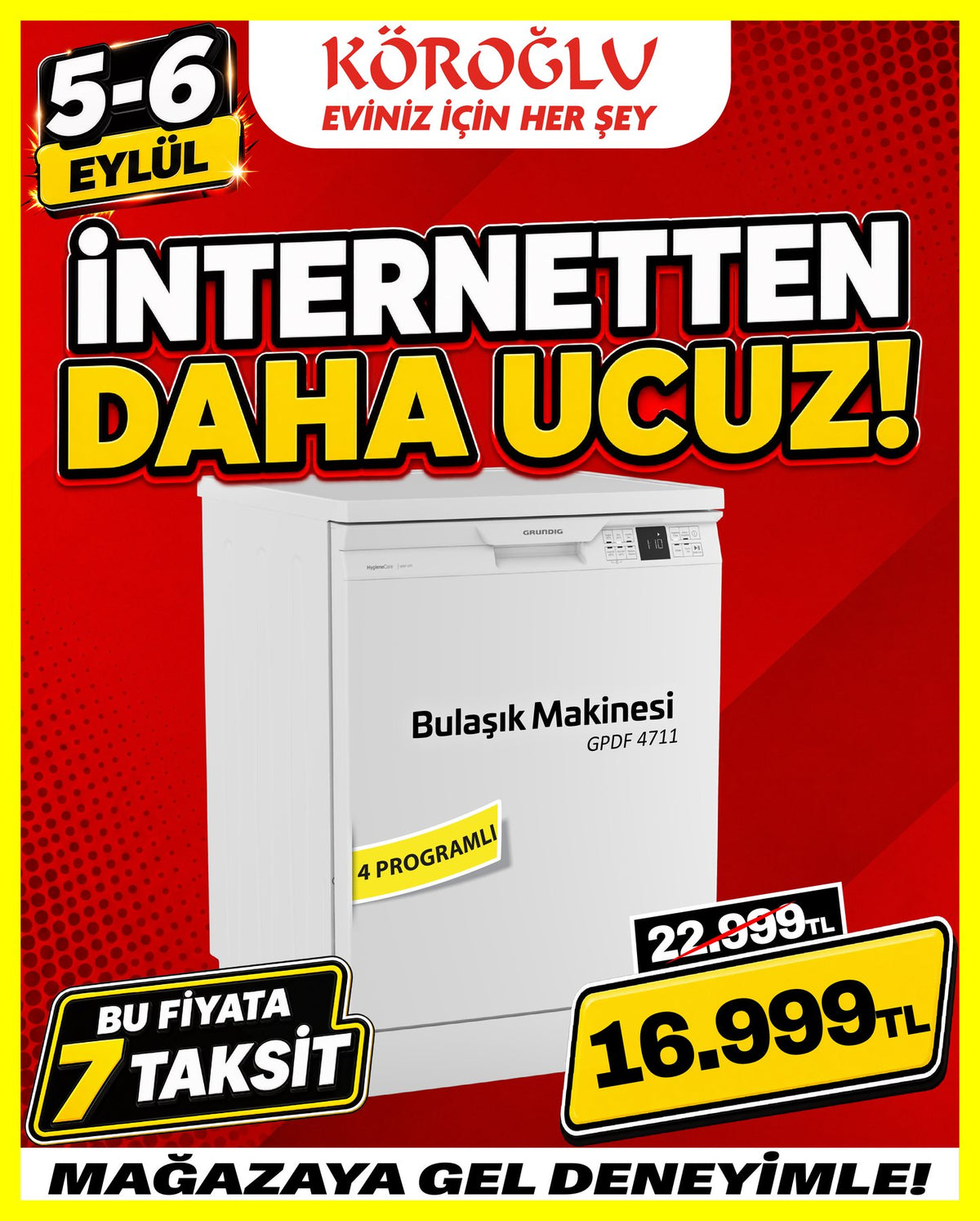 Grundig GPDF 4711 Bulaşık Makinesi