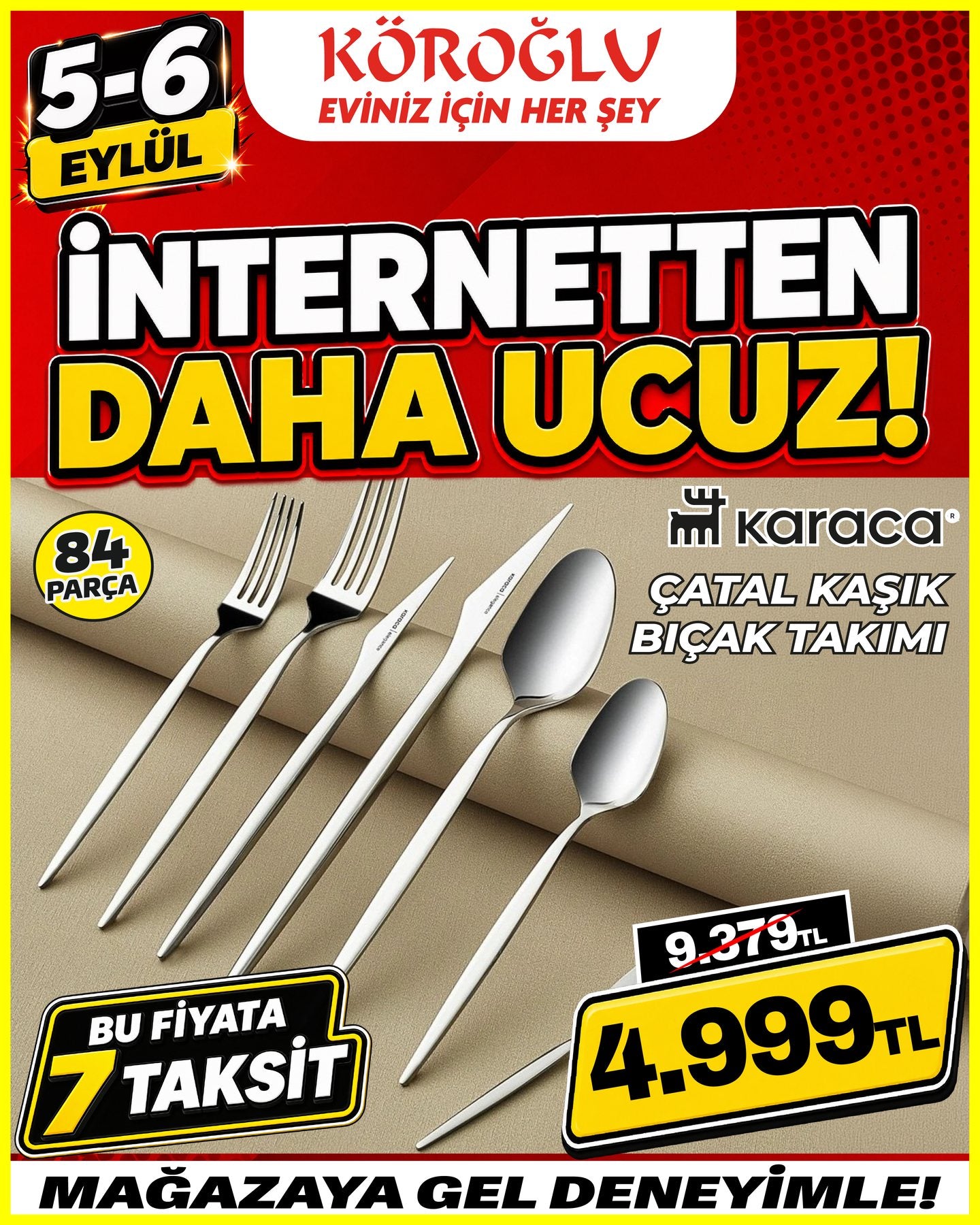 Karaca Çatal Kaşık Bıçak Takımı 84 Parça