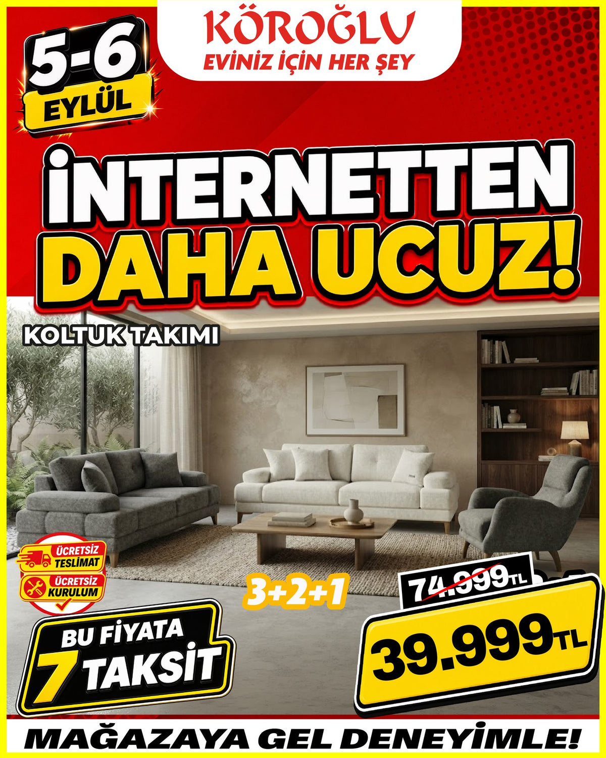 Koltuk Takımı 3+2+1