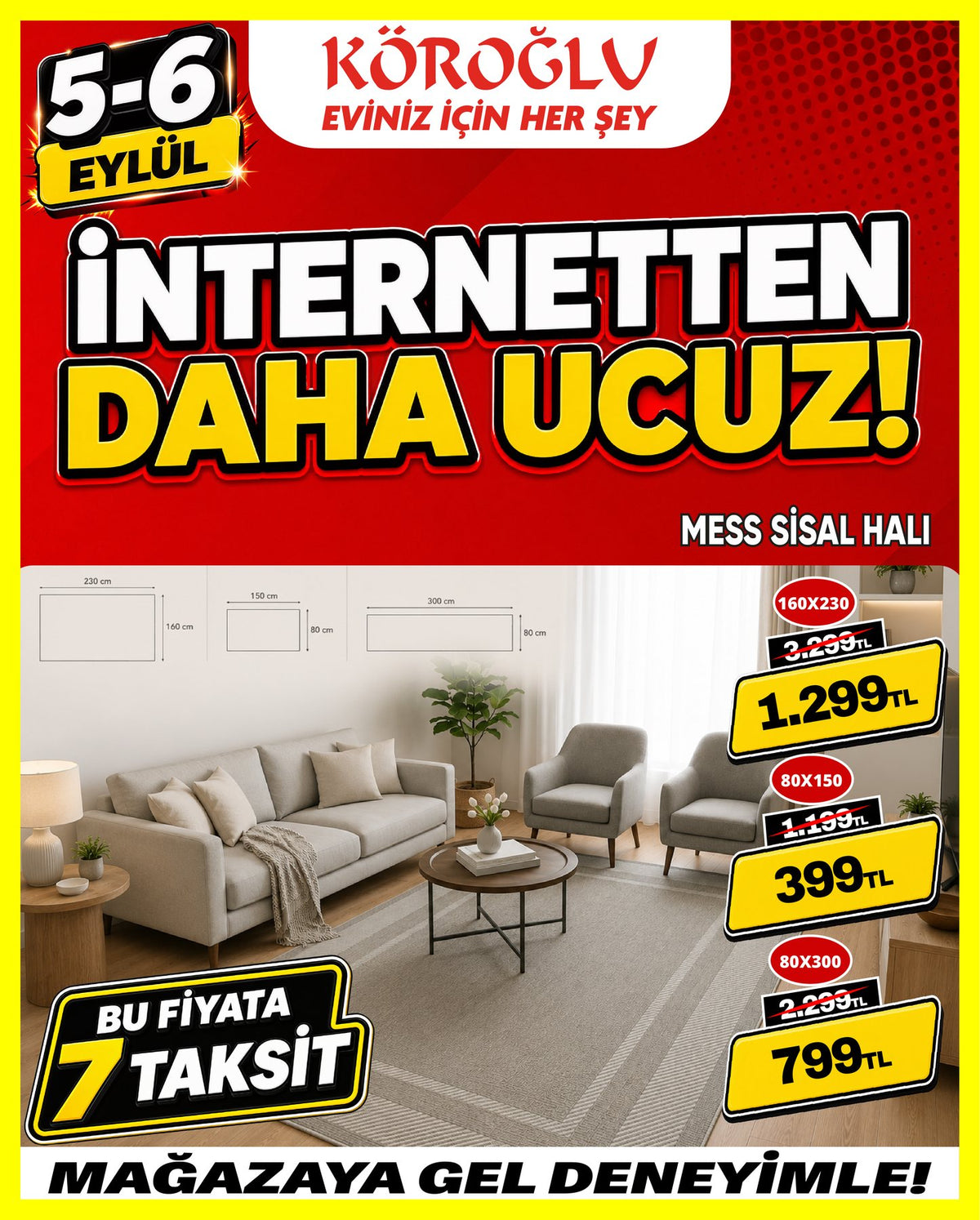 Mess Sisal Halı Main image