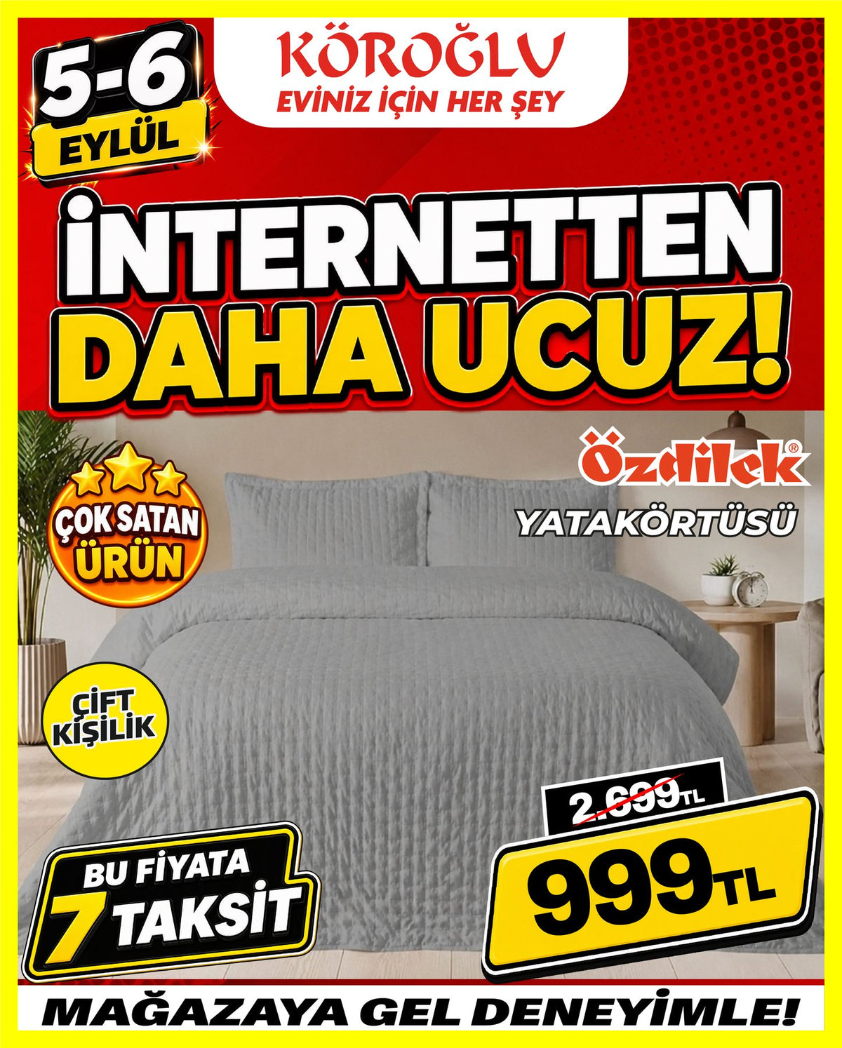 Özdilek Yatak Örtüsü Çift Kişilik