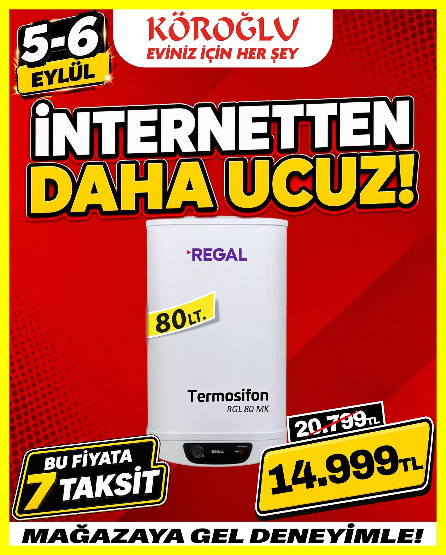 Regal 80 Lt Termosifon