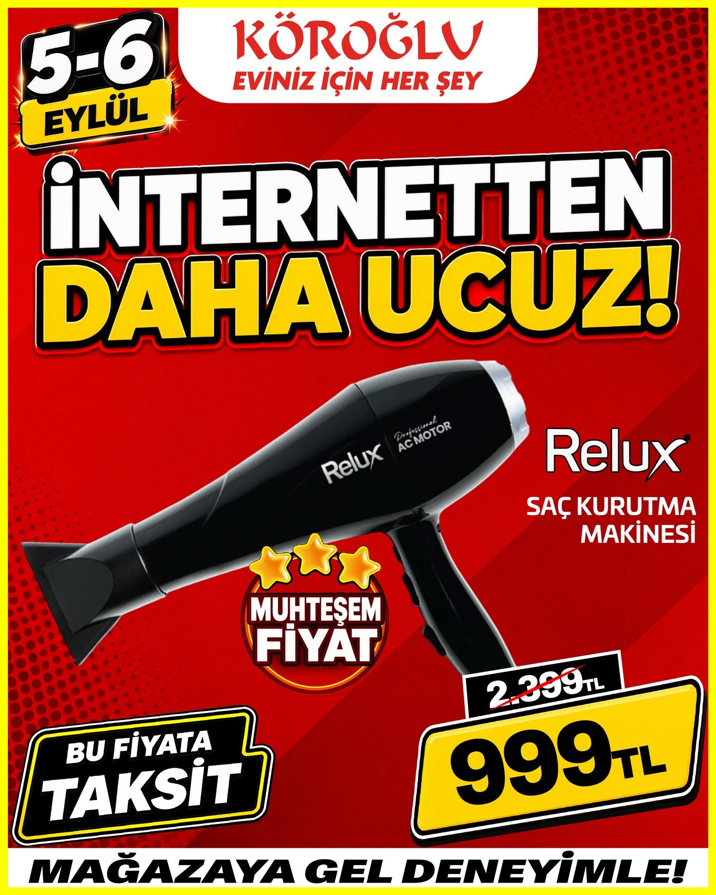 Relux Saç Kurutma Makinesi
