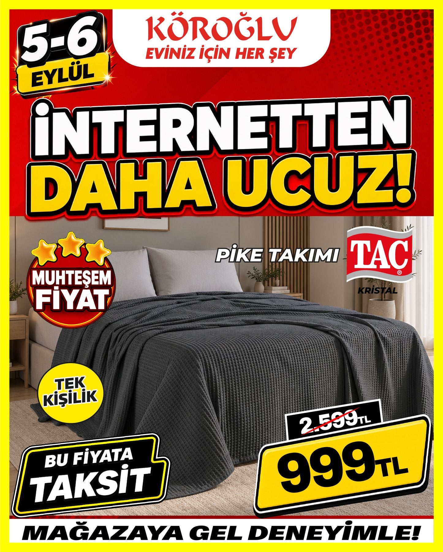 Taç Kristal Pike Takımı Tek Kişilik Main image