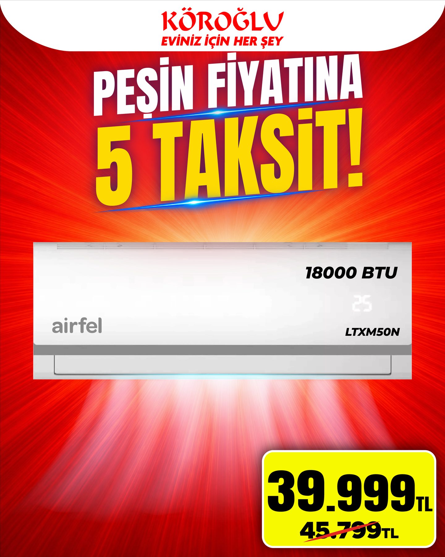 Airfel 18000 BTU Klima