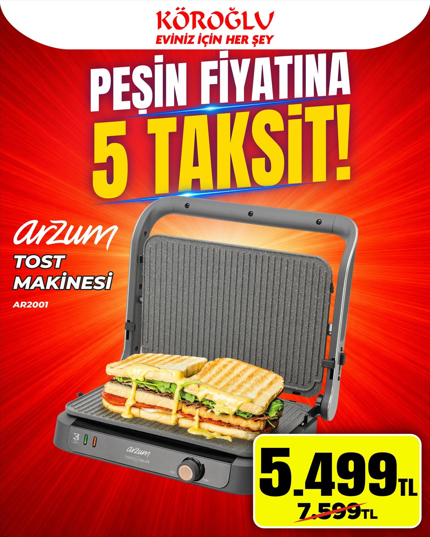 Arzum Tost Makinesi Main image