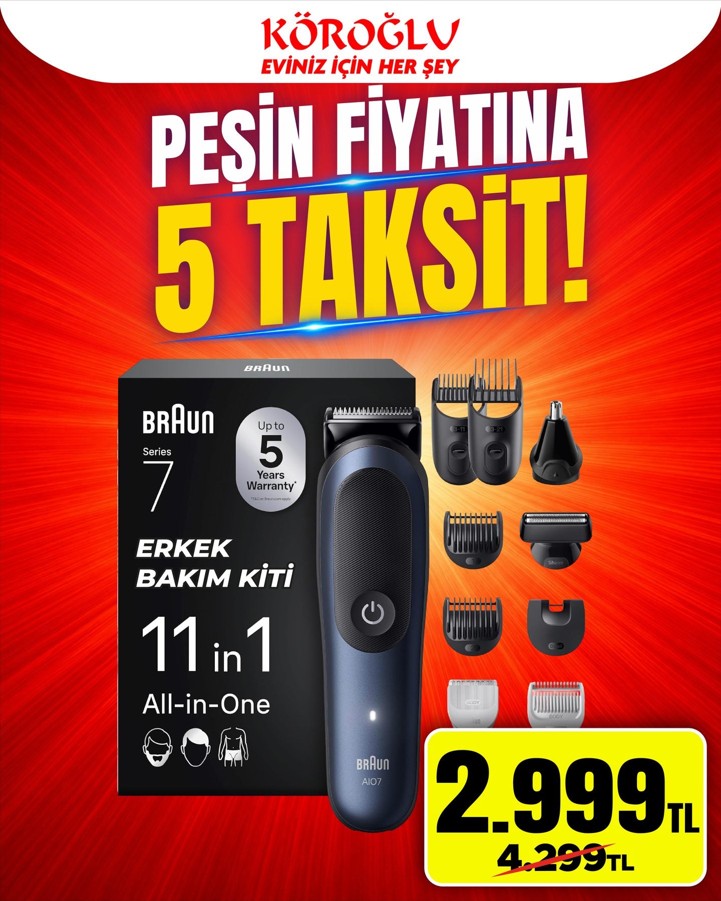 Braun Erkek Bakım Kiti 11 In 1 Main image