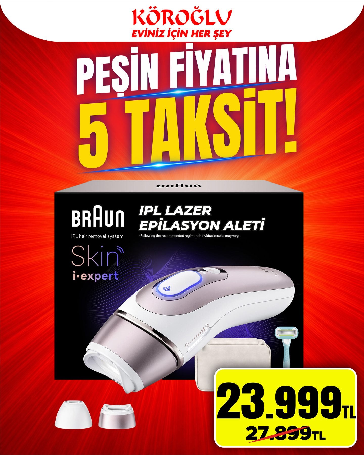 Braun IPL Lazer Epilasyon Aleti Main image