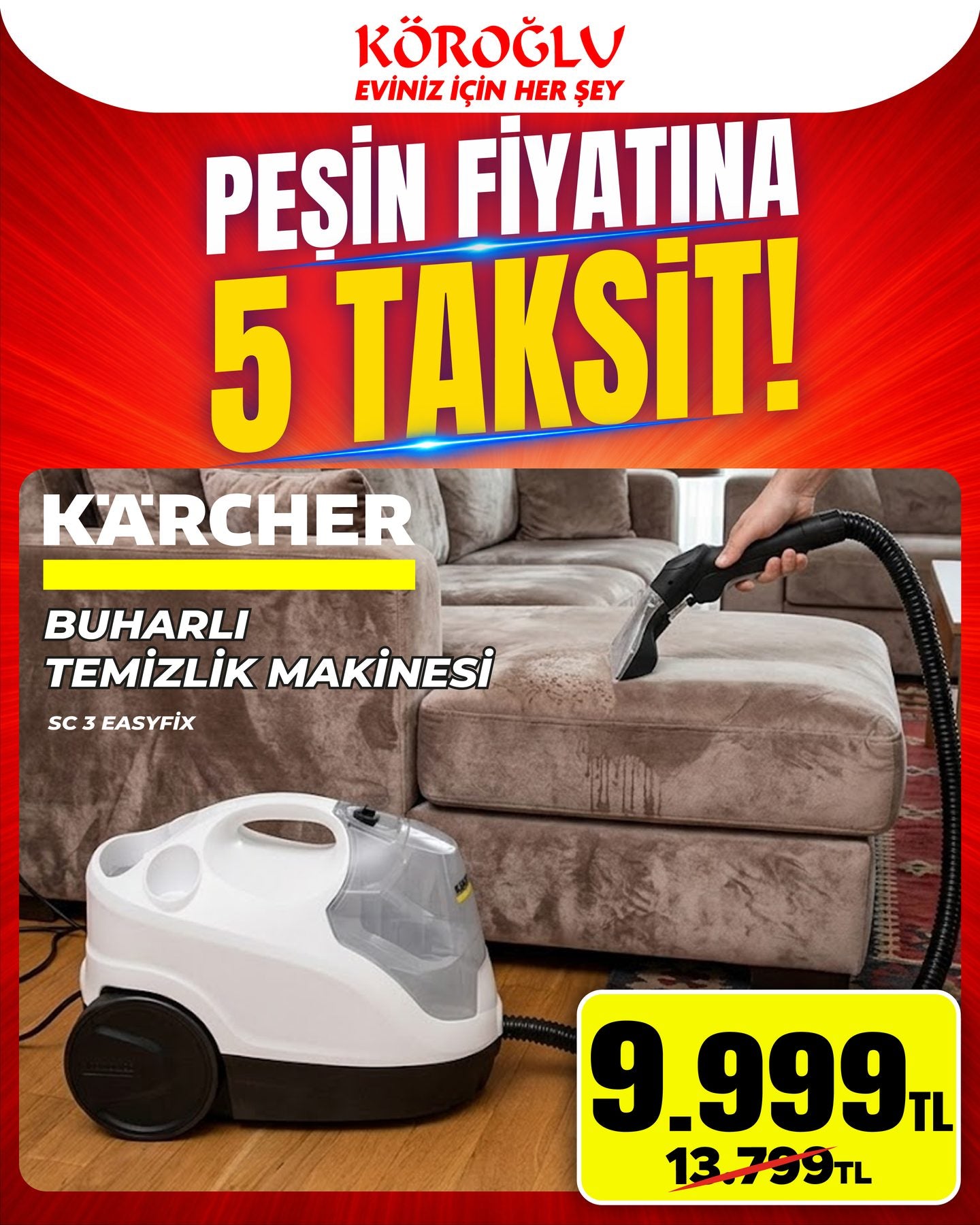 Karcher Buharlı Temizlik Makinesi