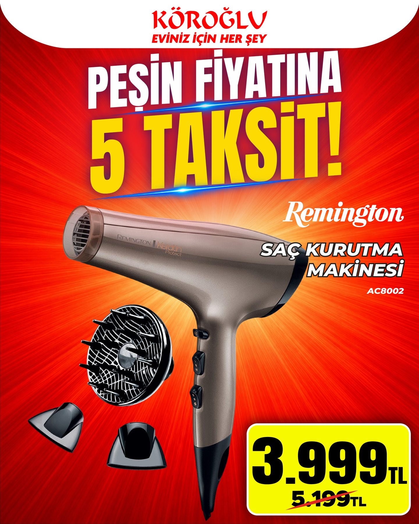 Remington Saç Kurutma Makinesi Main image