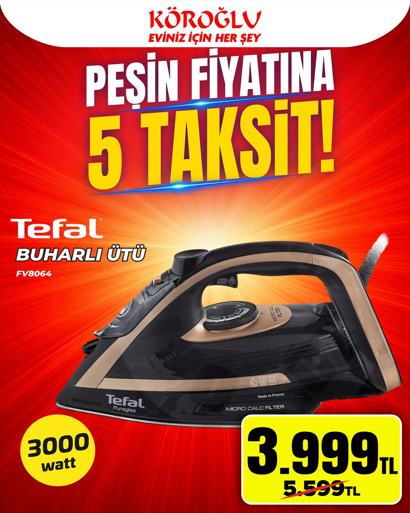Tefal Buharlı Ütü Main image